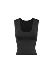 Black Lined Basic Top