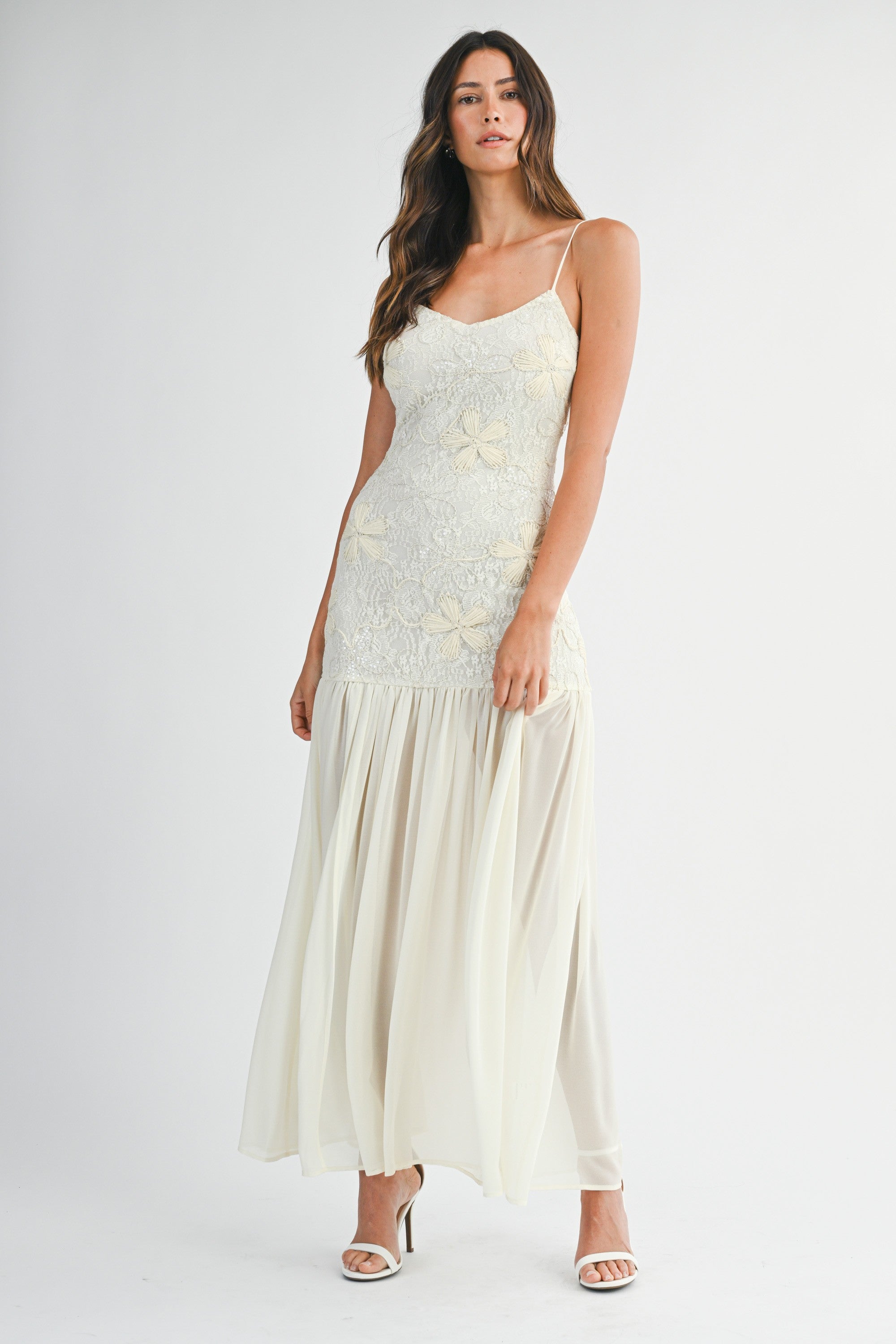 Floral Applique Dress