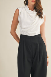 Cowl Neck Jumpsuit