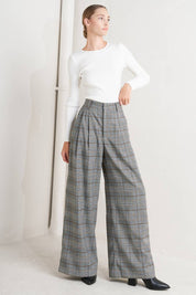Woven Plaid Pant