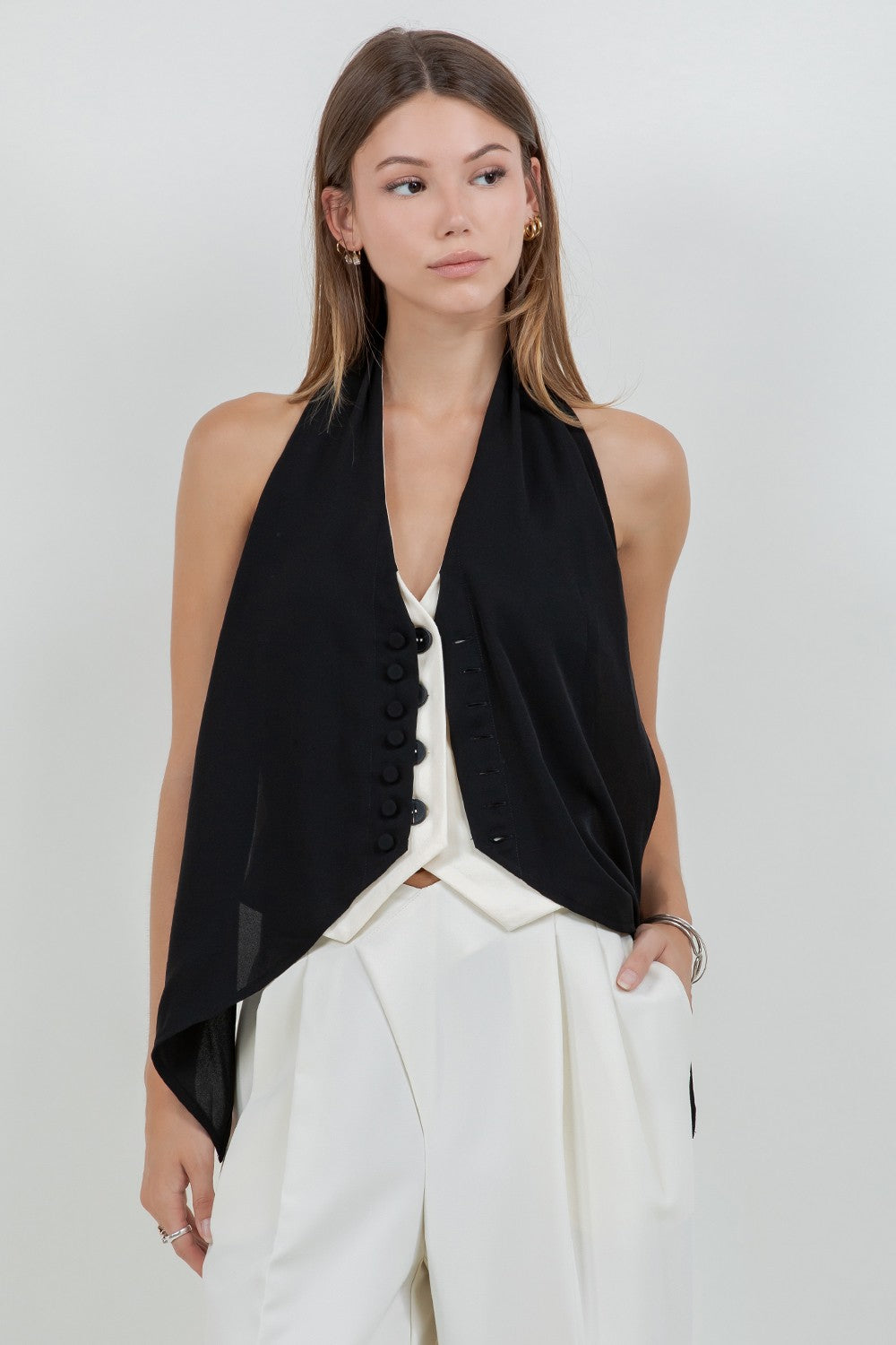 Contrast Vest Top