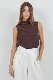 Chocolate Scarf Top