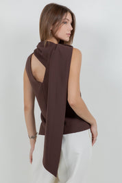 Chocolate Scarf Top