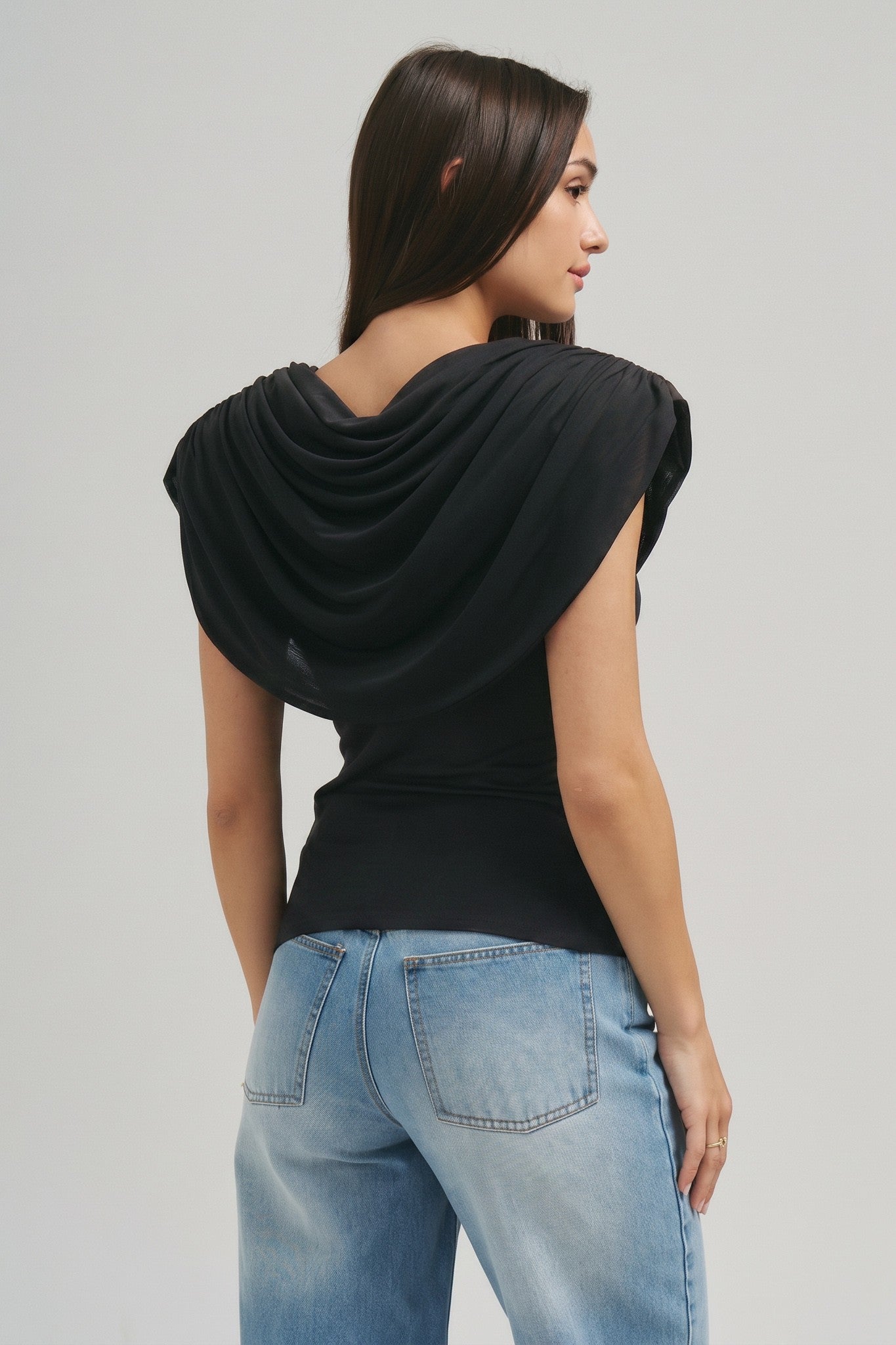 Cowl Draped Top