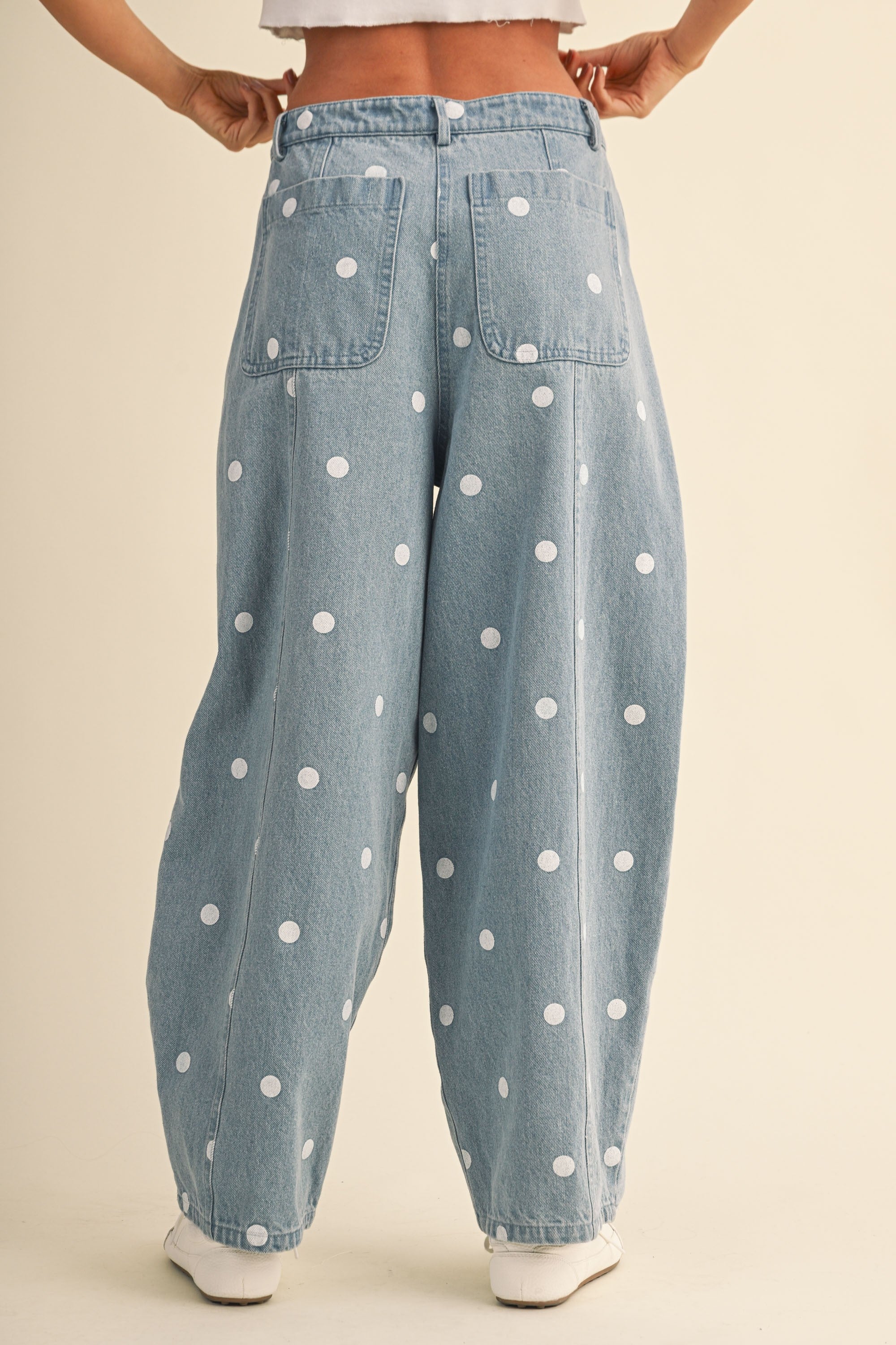 Polkadot Barrel Pants