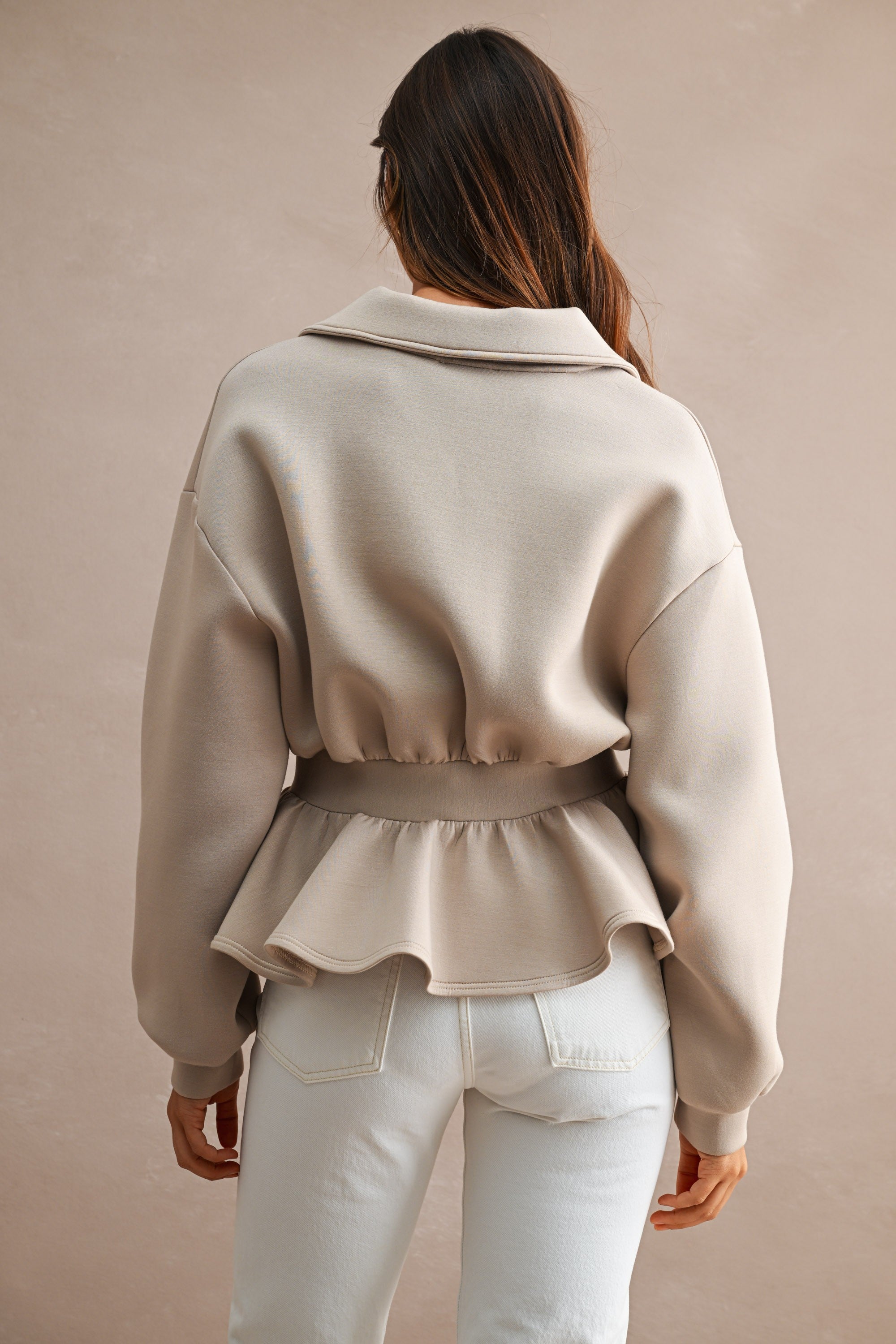 Scuba Peplum Jacket