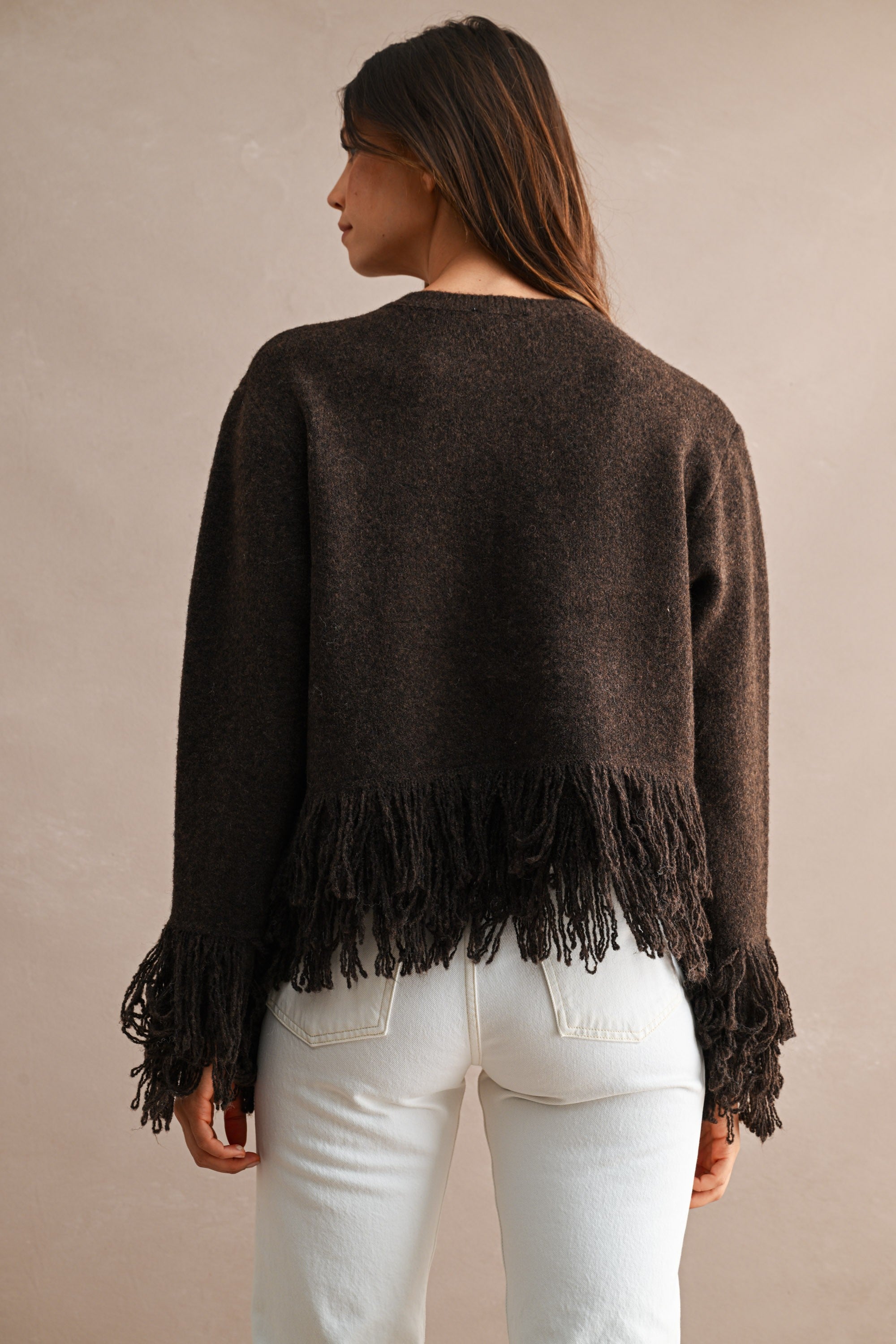 Fringe Open Cardigan