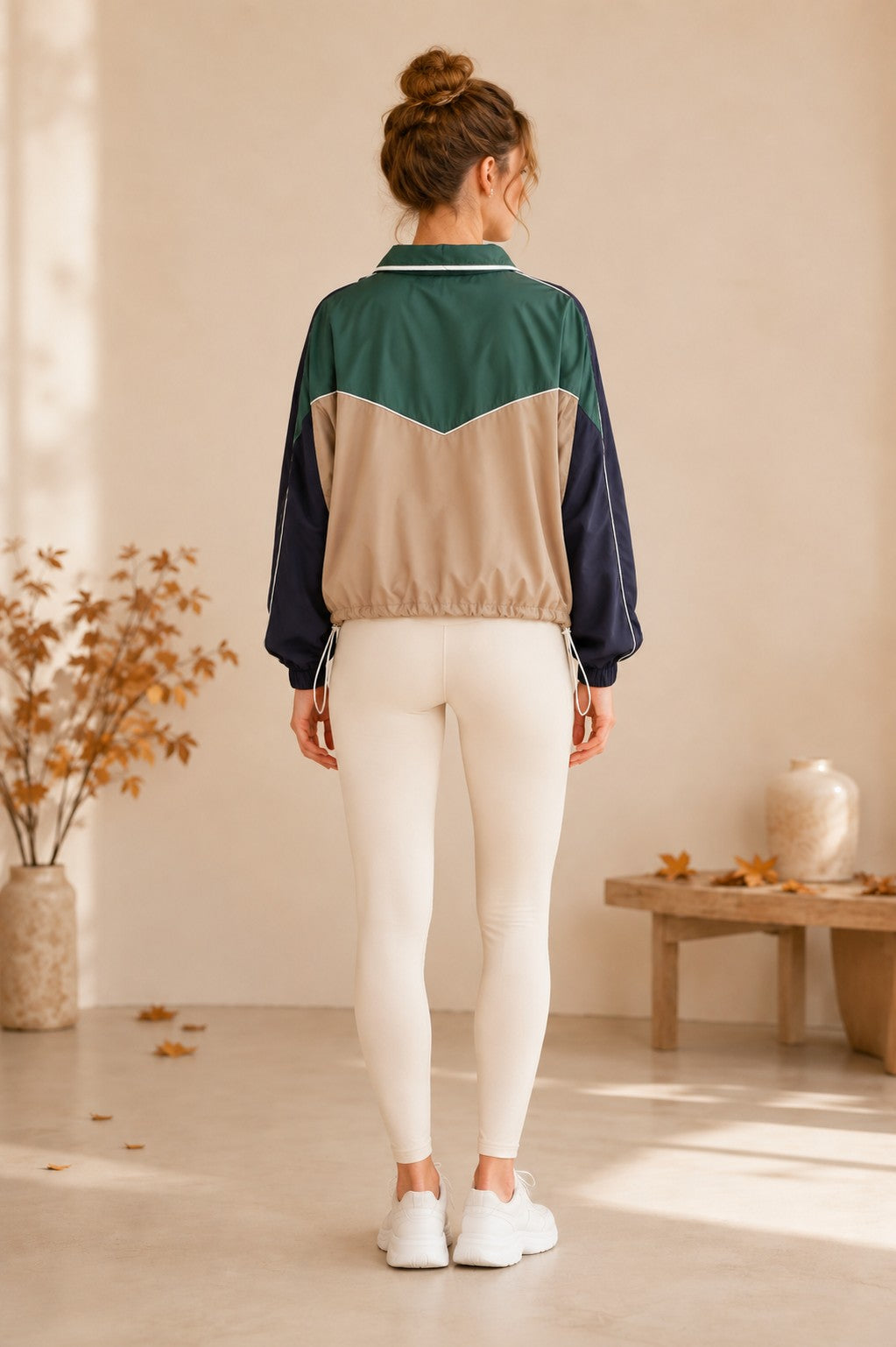 Colorblock Short Jacket