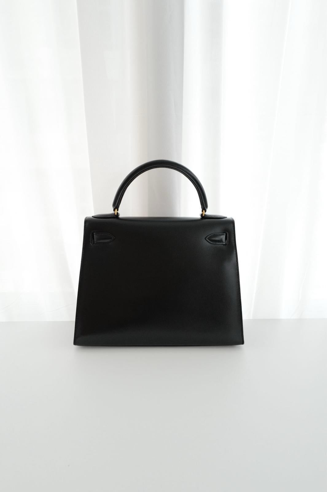 Hermes Kelly 28 Vintage Box Leather