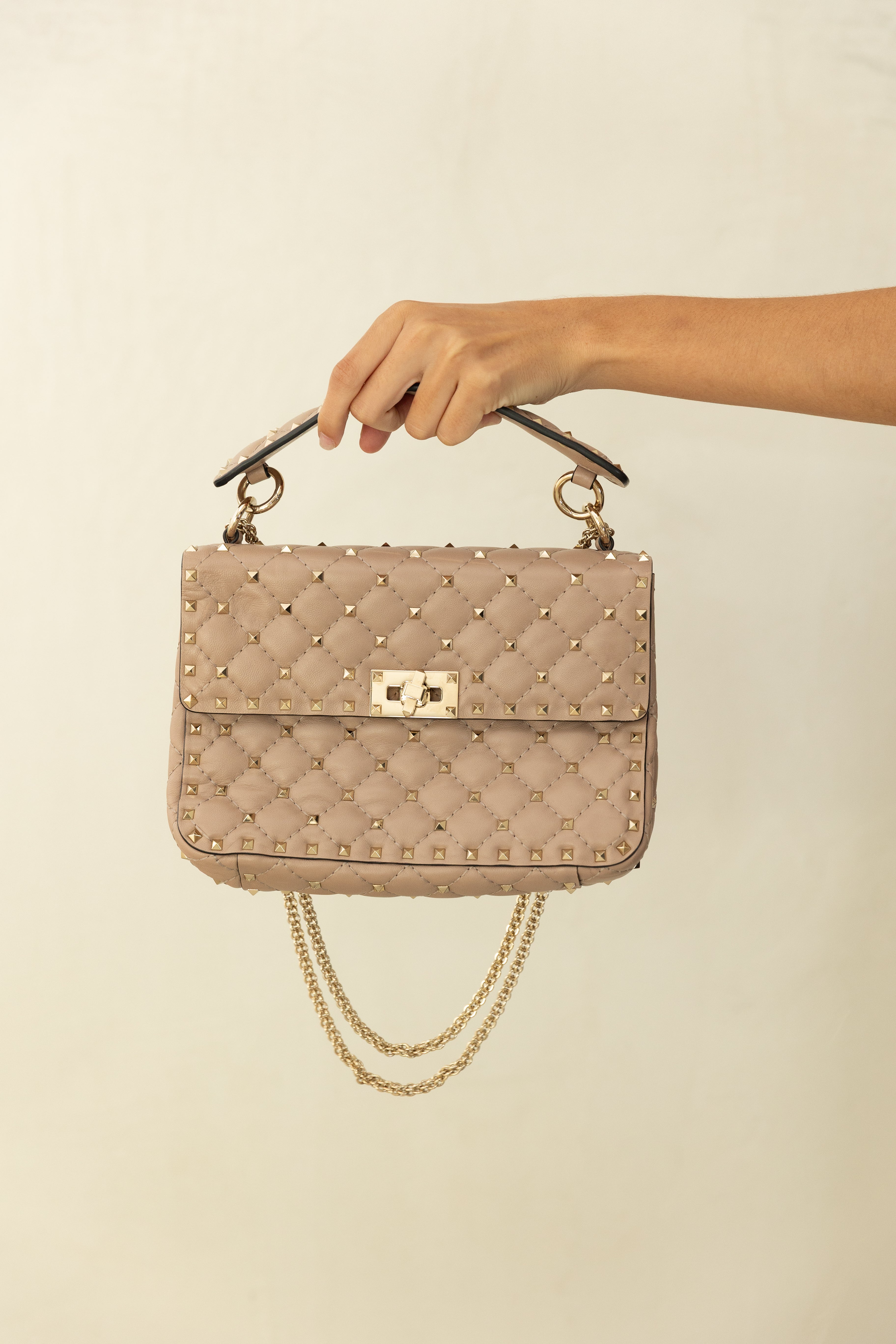 Pre Loved Valentino Rockstud Spike Bag