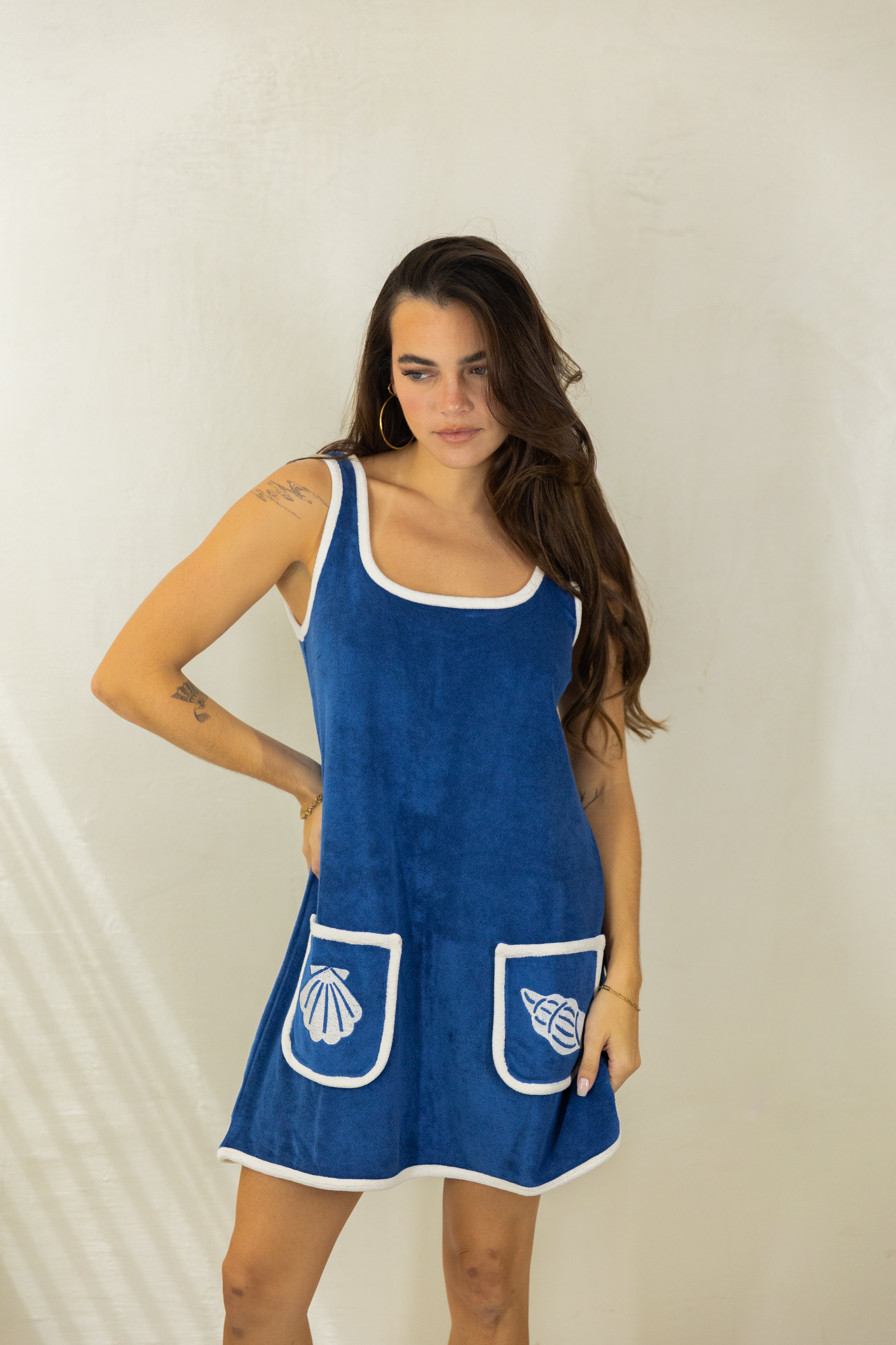 Terry Navy Dress