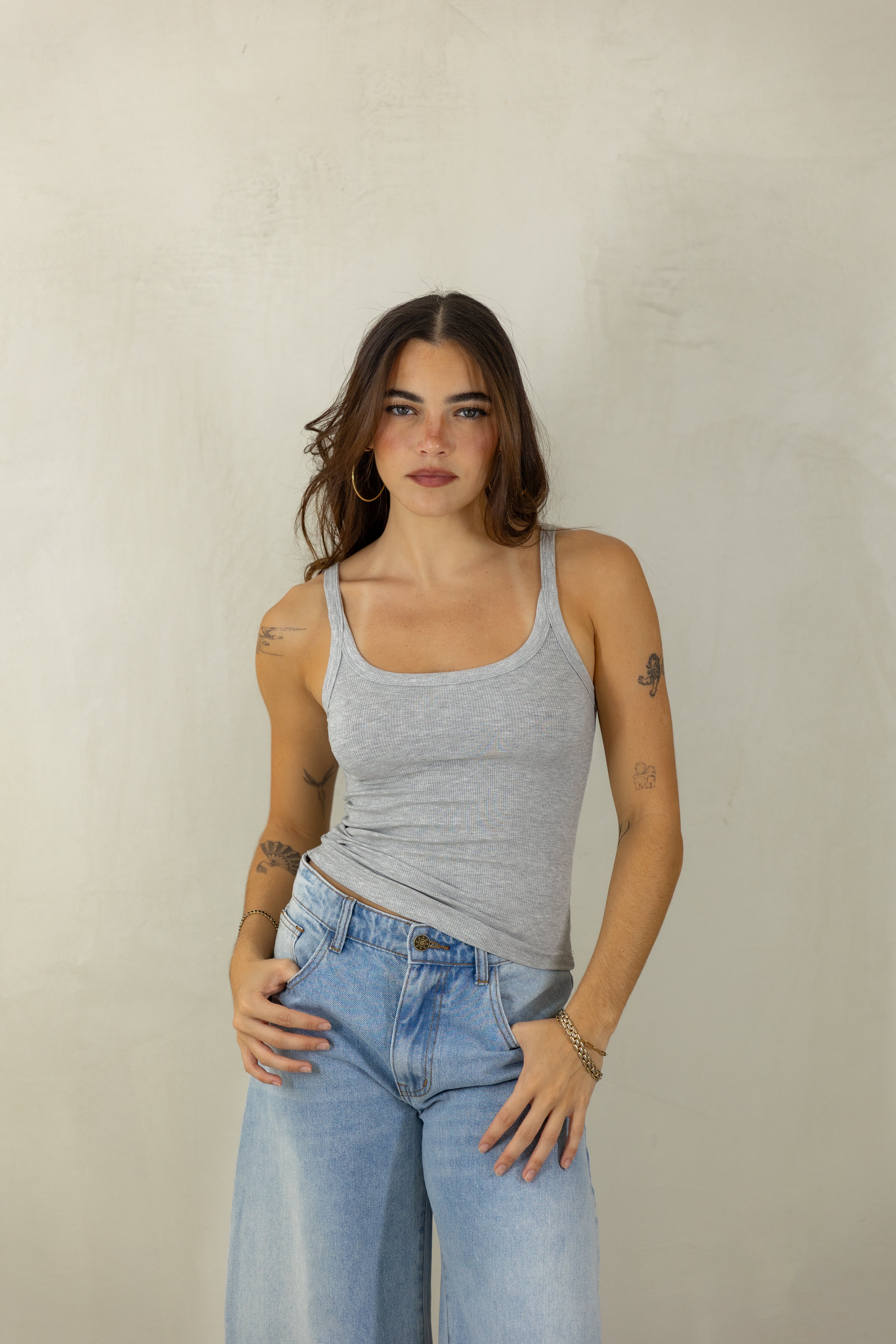 Grey Amy Top