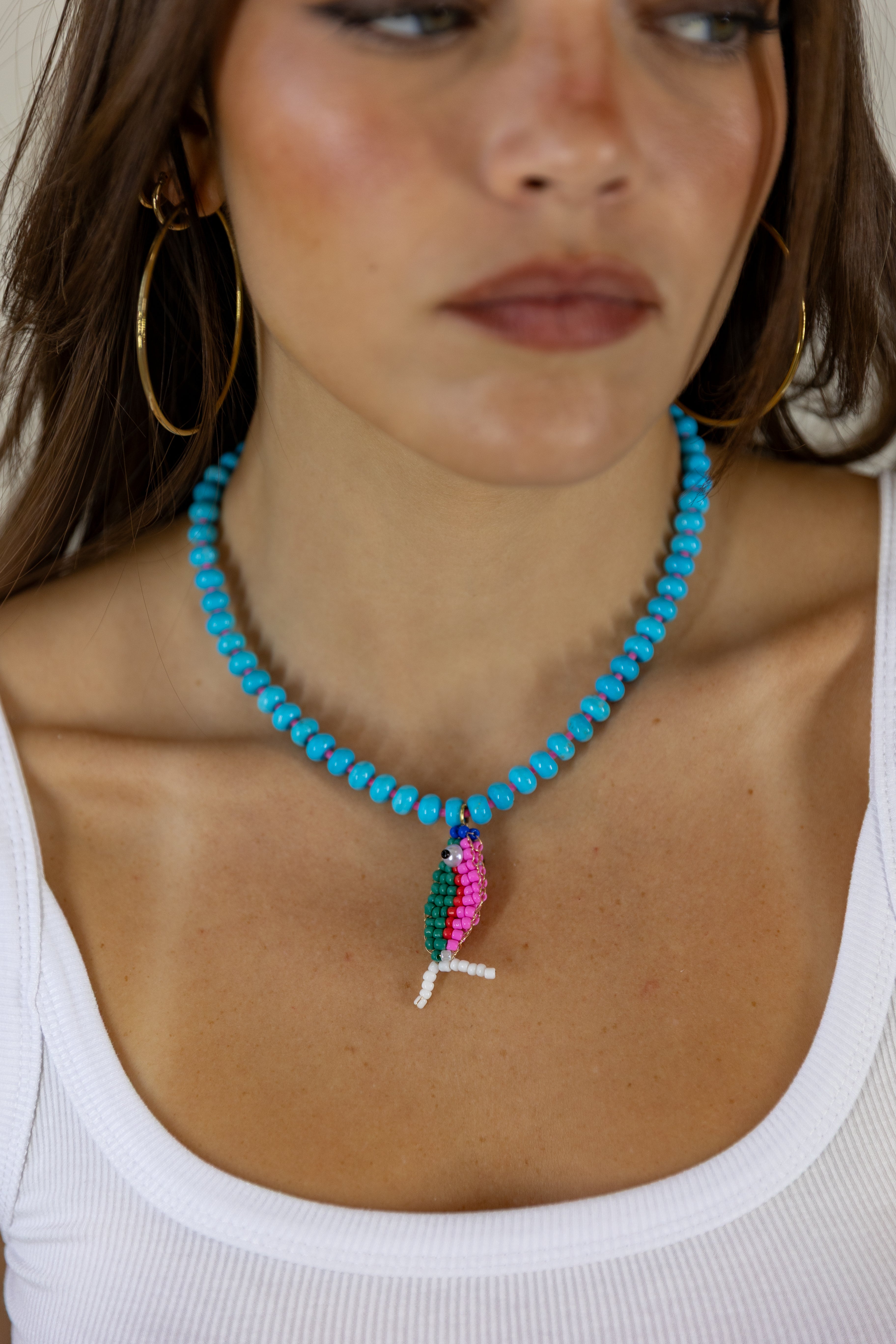 Blue Fish Necklace