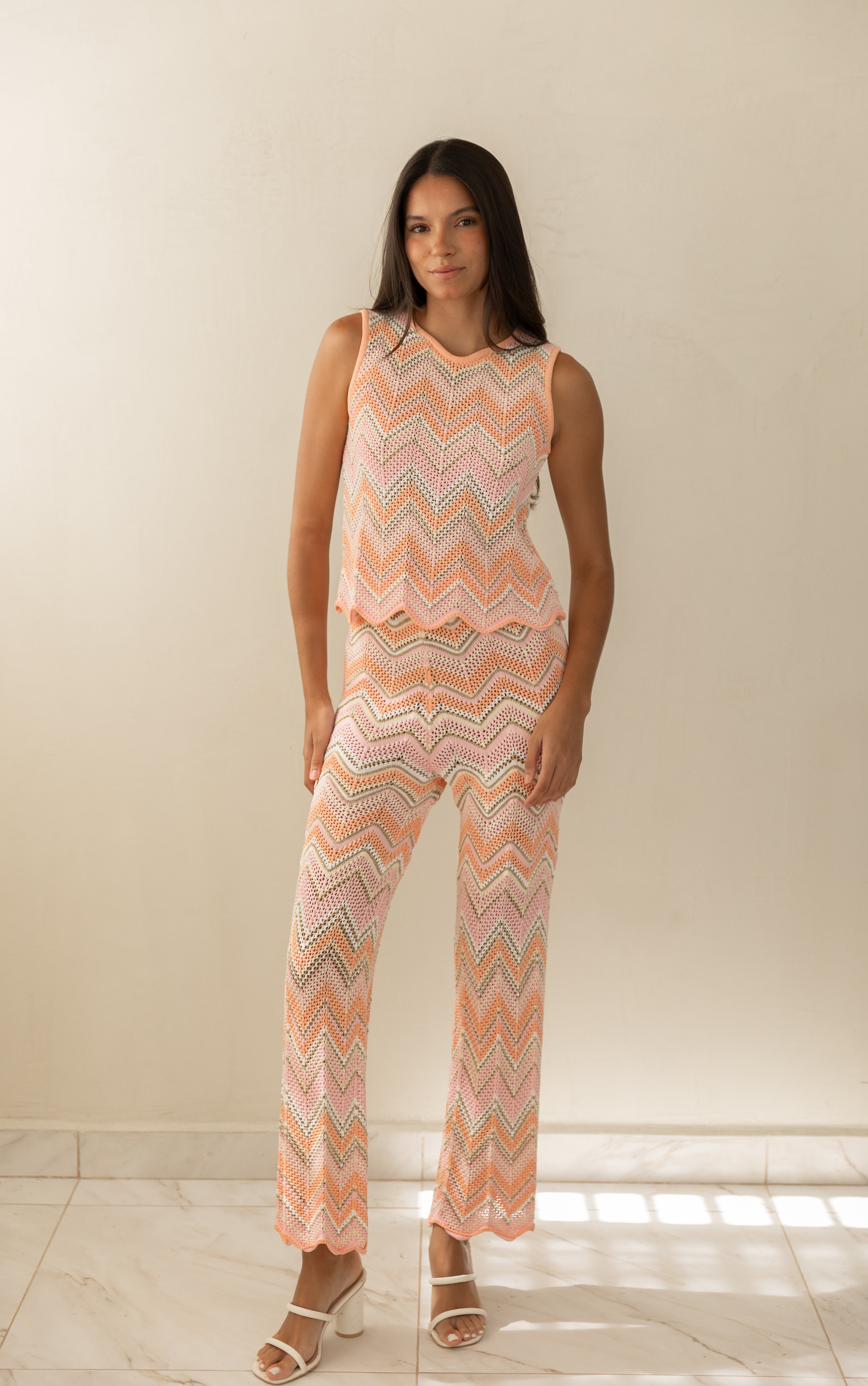 Pink Knit Matching Set