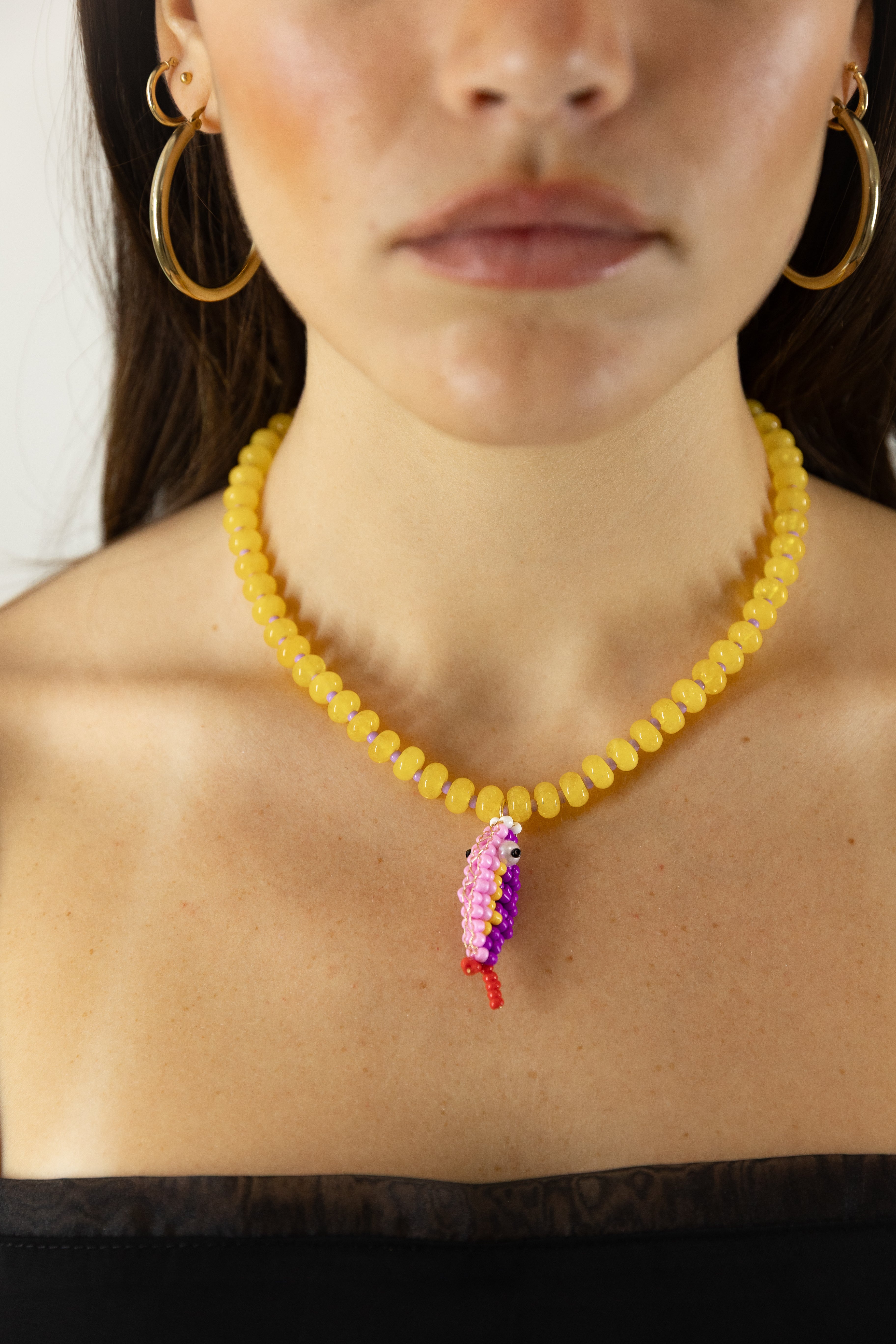 Yellow Fish Necklace