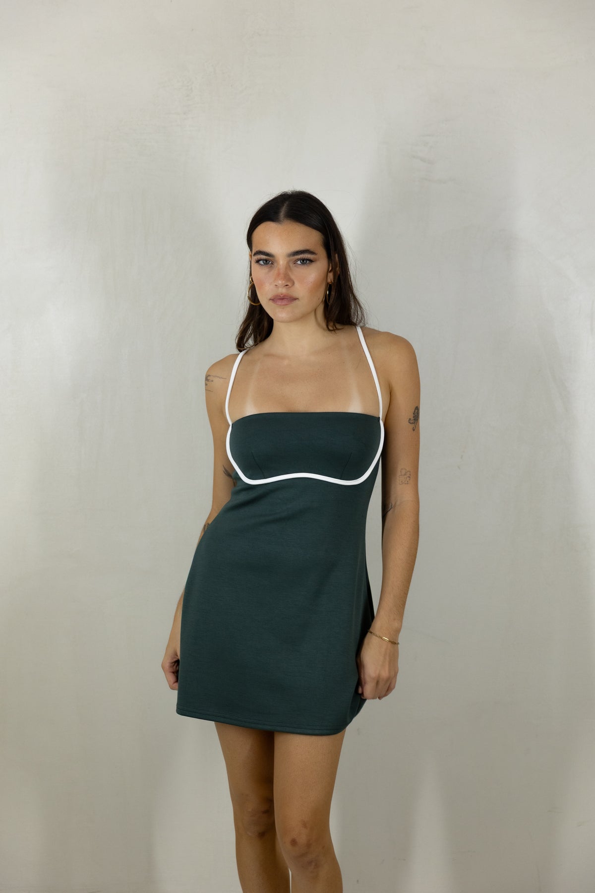 Hunter Green Romper