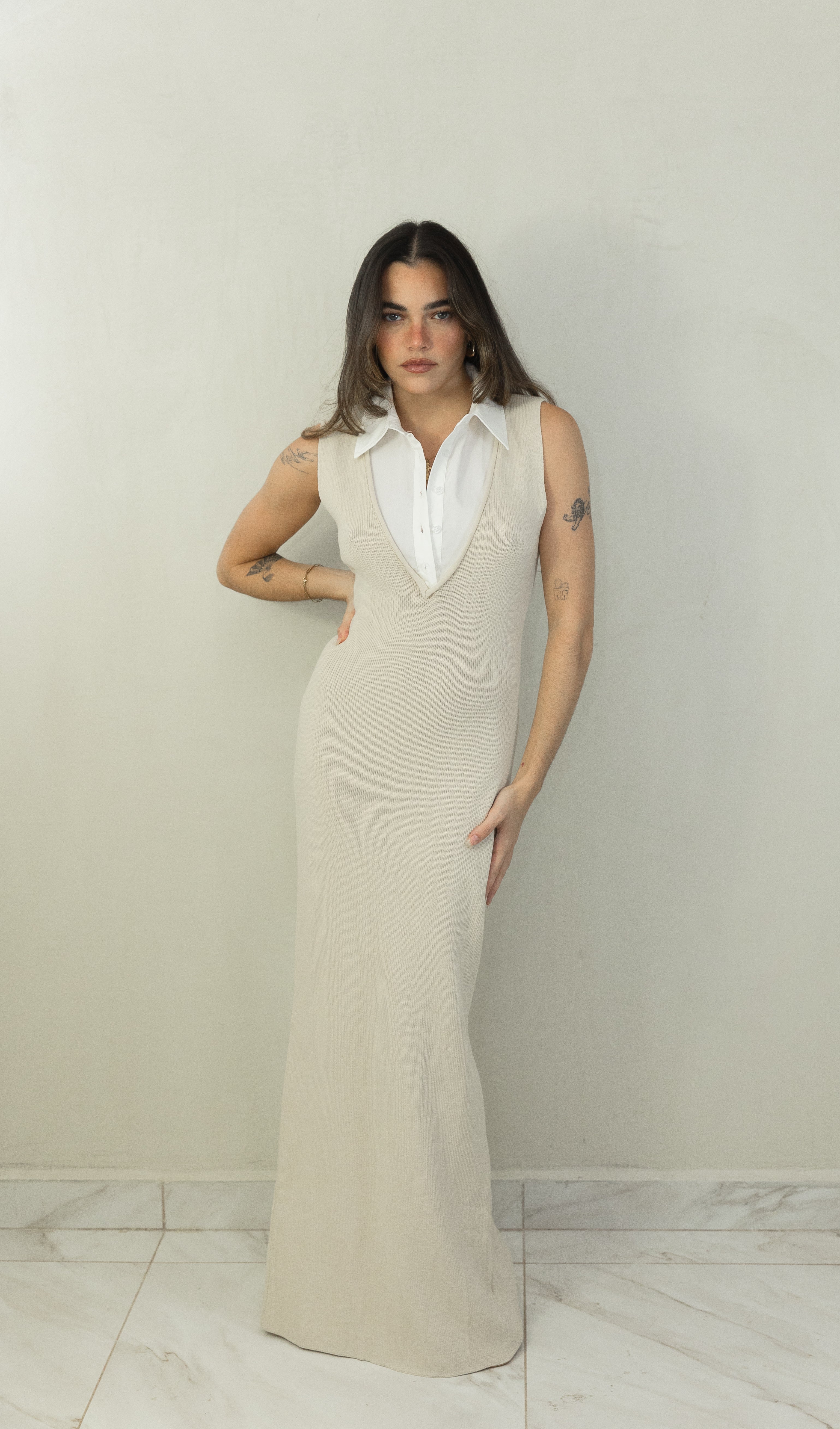 Collar Shirt Dress