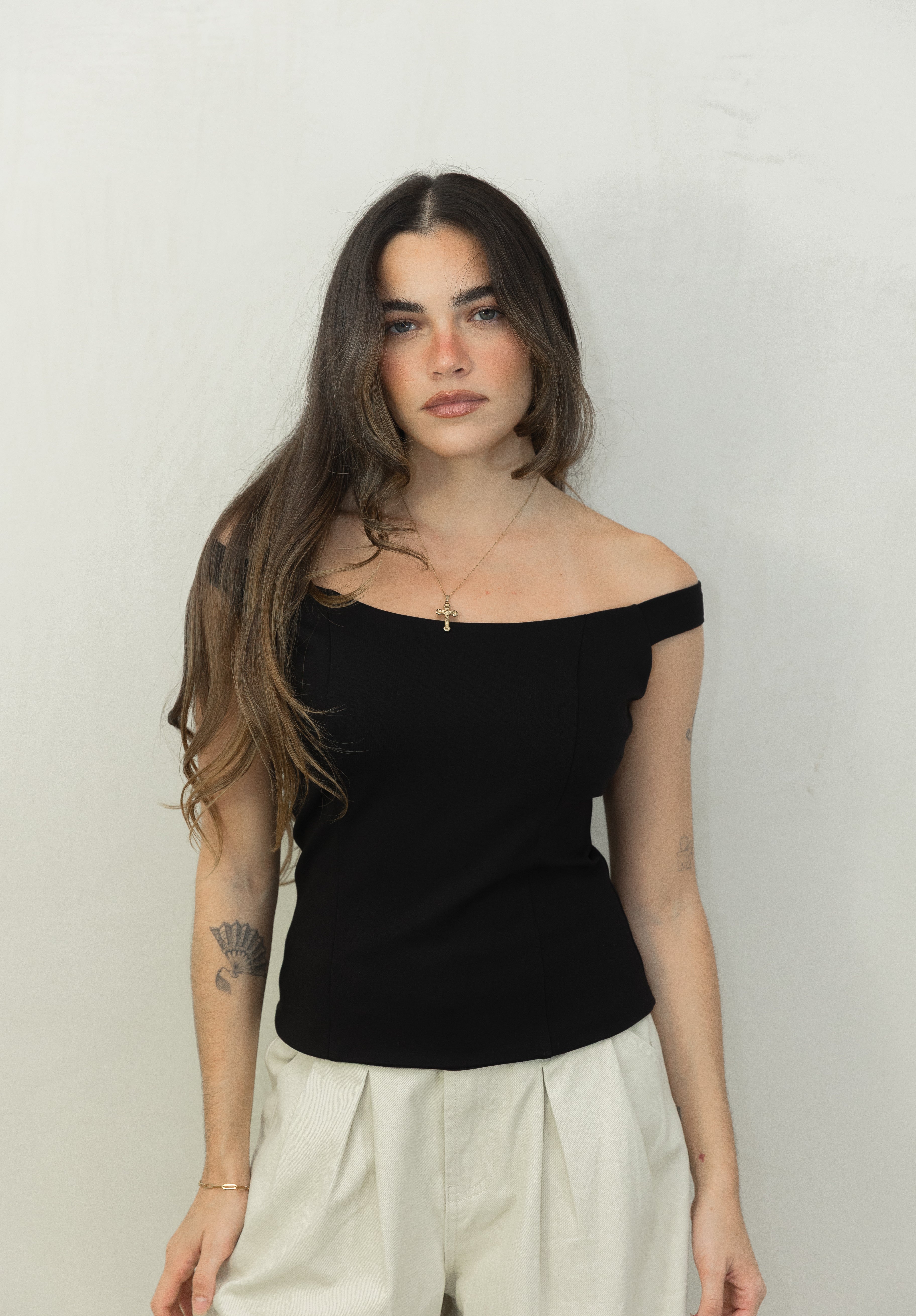 Off Shoulder Knit Top