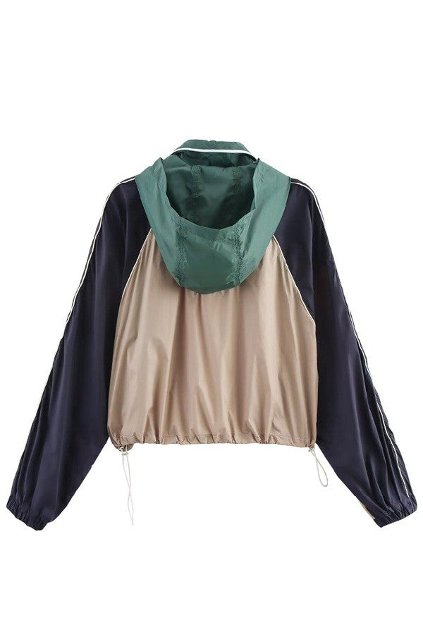 Colorblock Short Jacket
