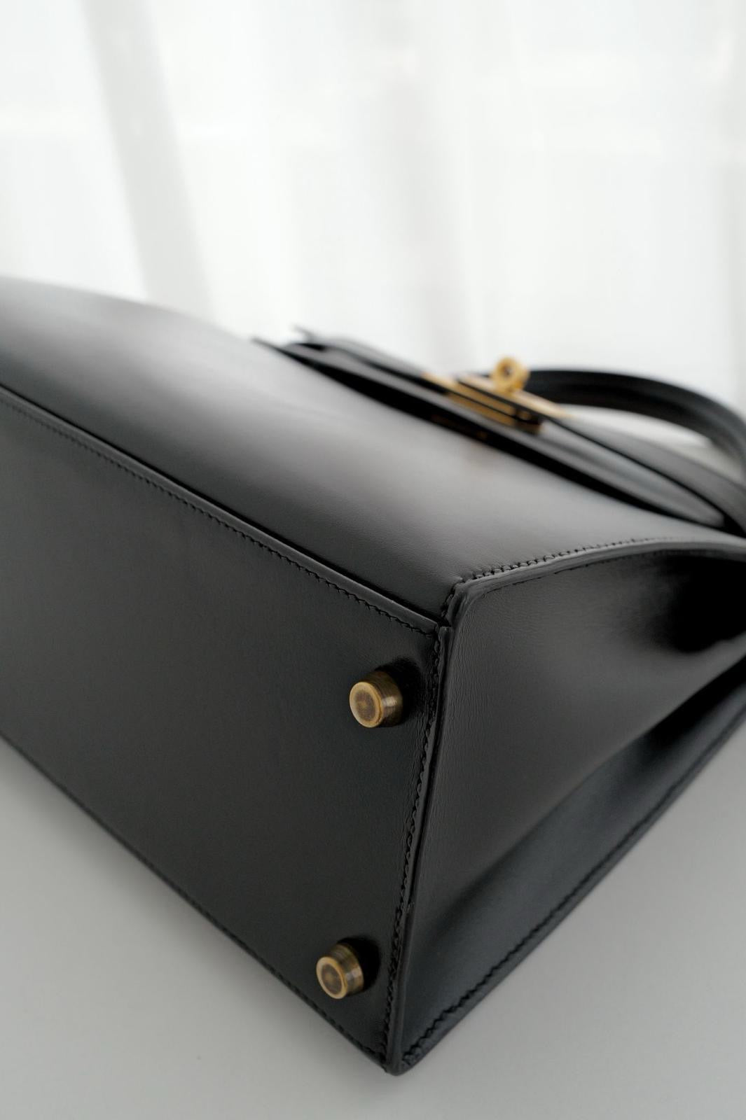 Hermes Kelly 28 Vintage Box Leather