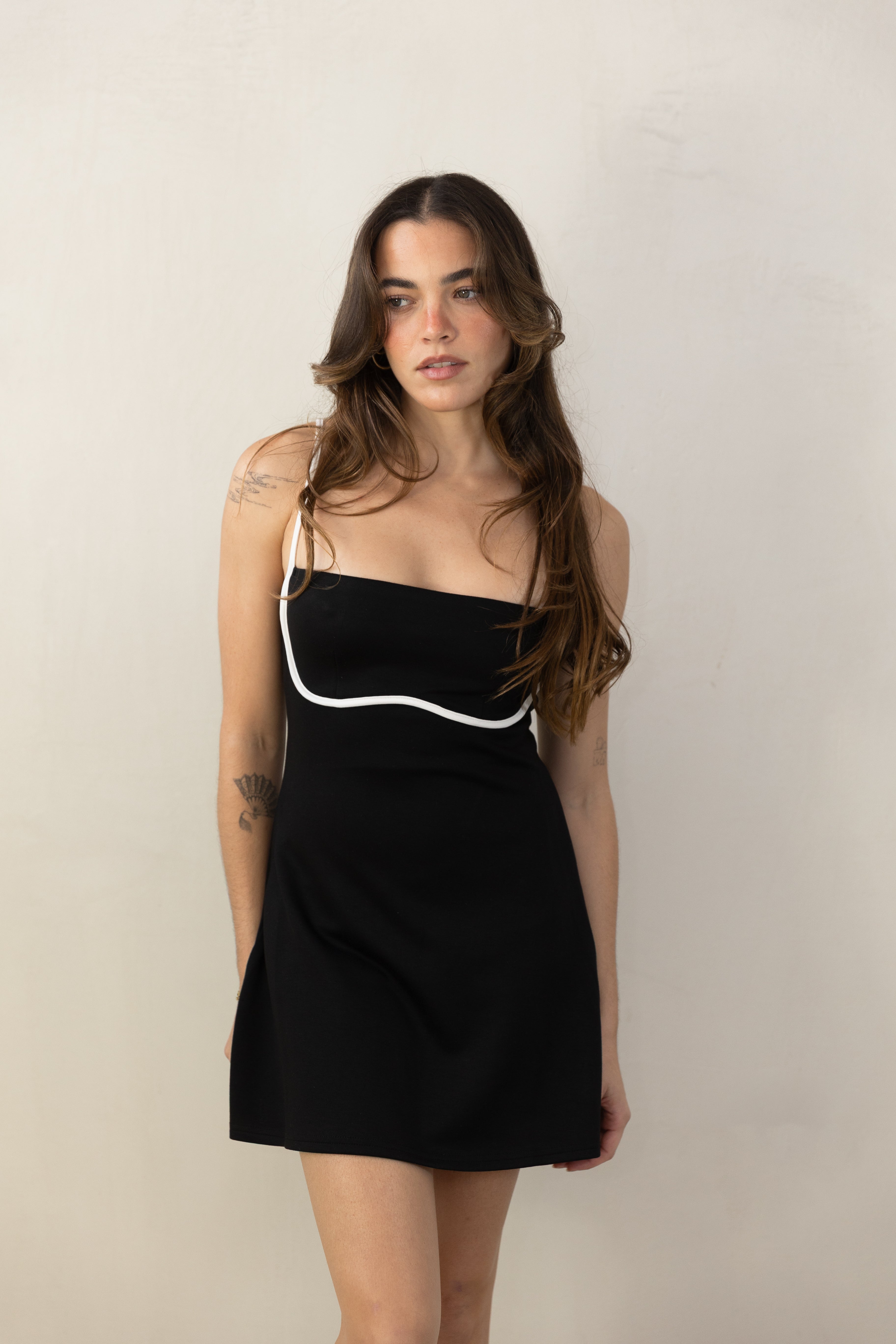 Black A Line Romper