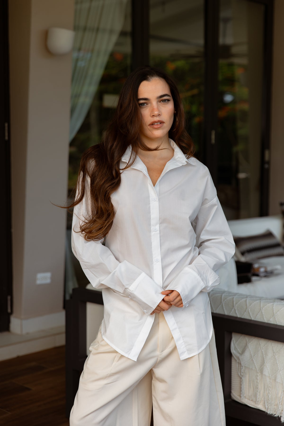 Back Tie Button Down