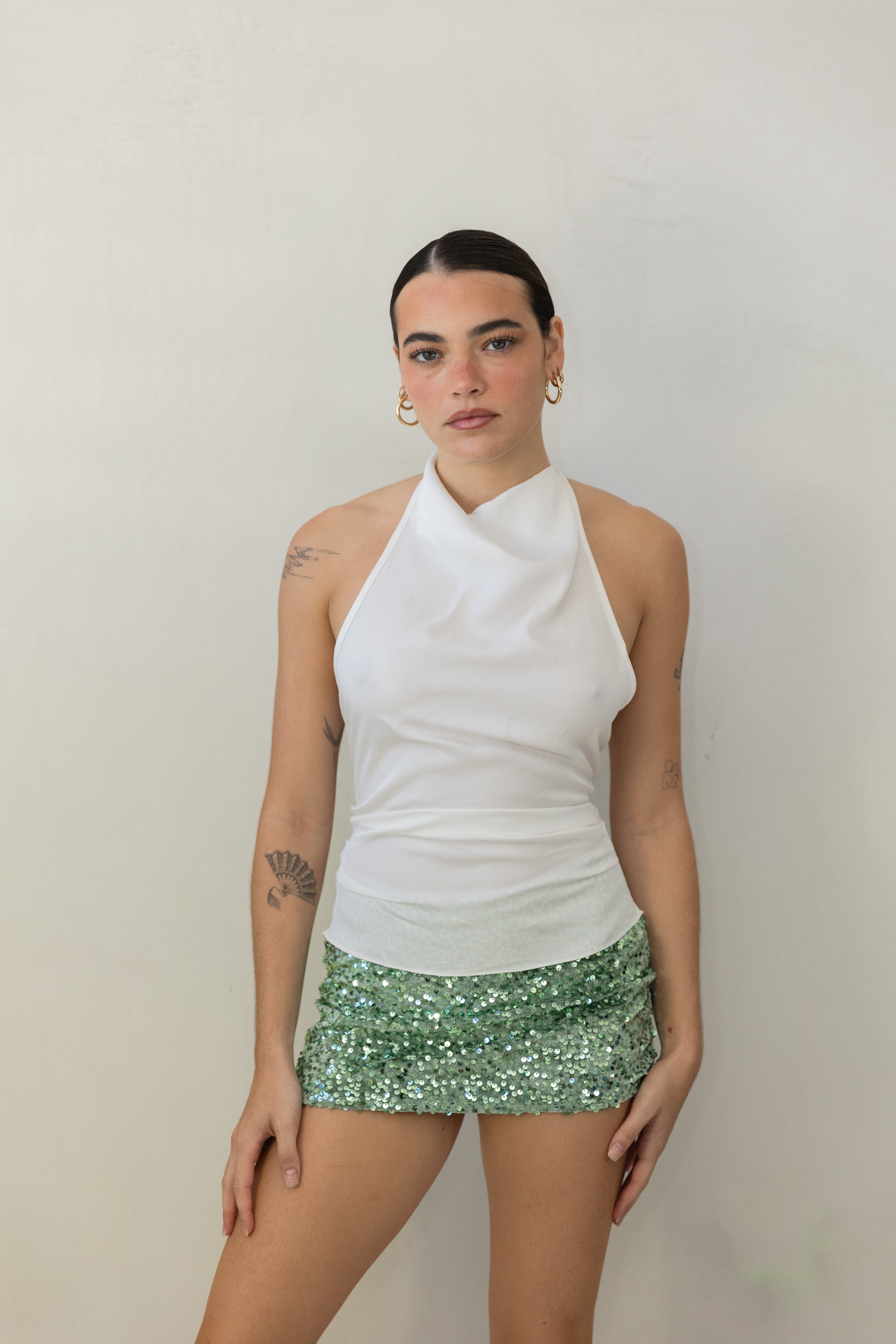 Cowl Halter Top