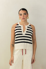 Striped Knitted Top