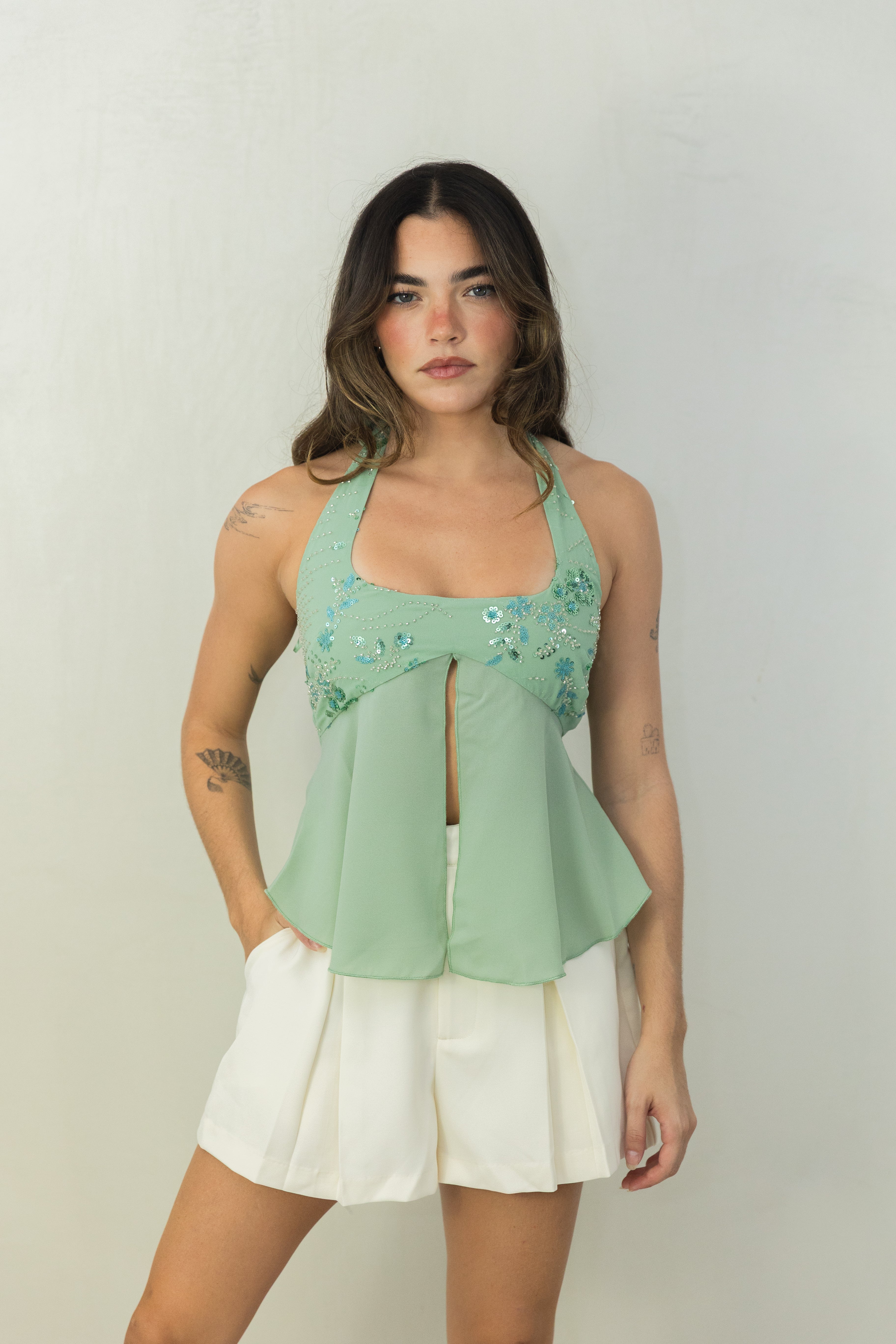 Dusty Sage Top
