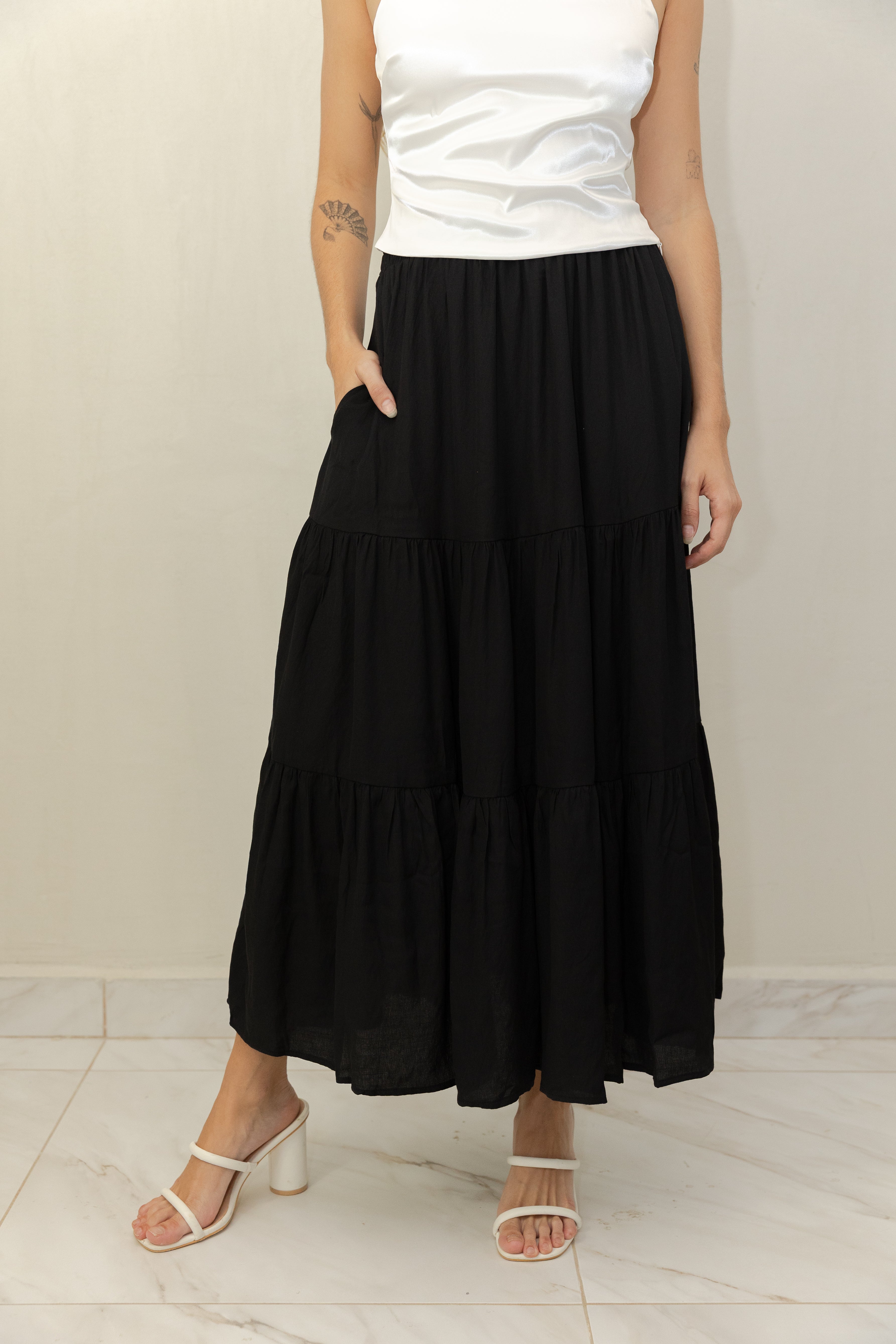 Black Midi Skirt