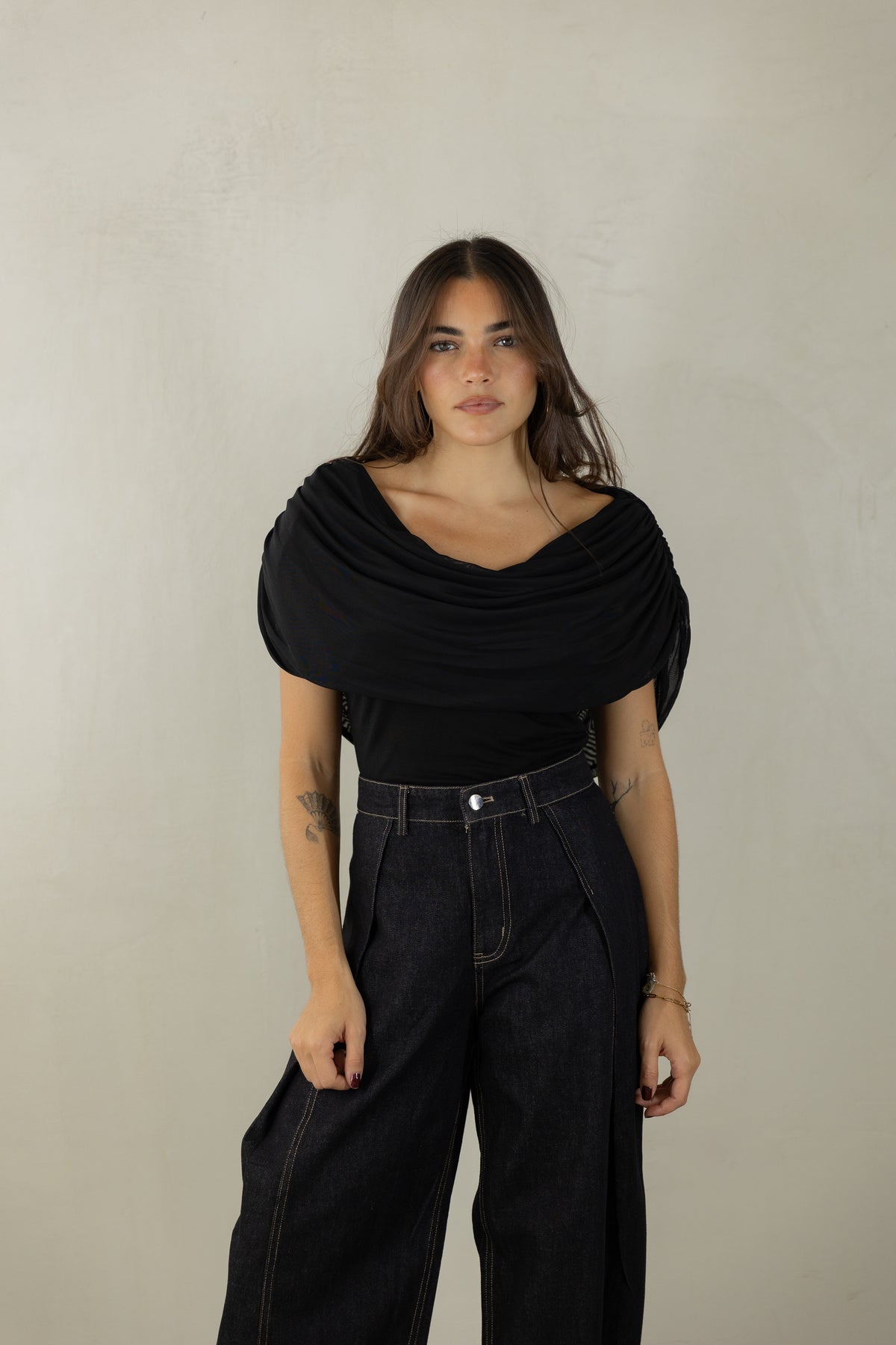 Cowl Draped Top