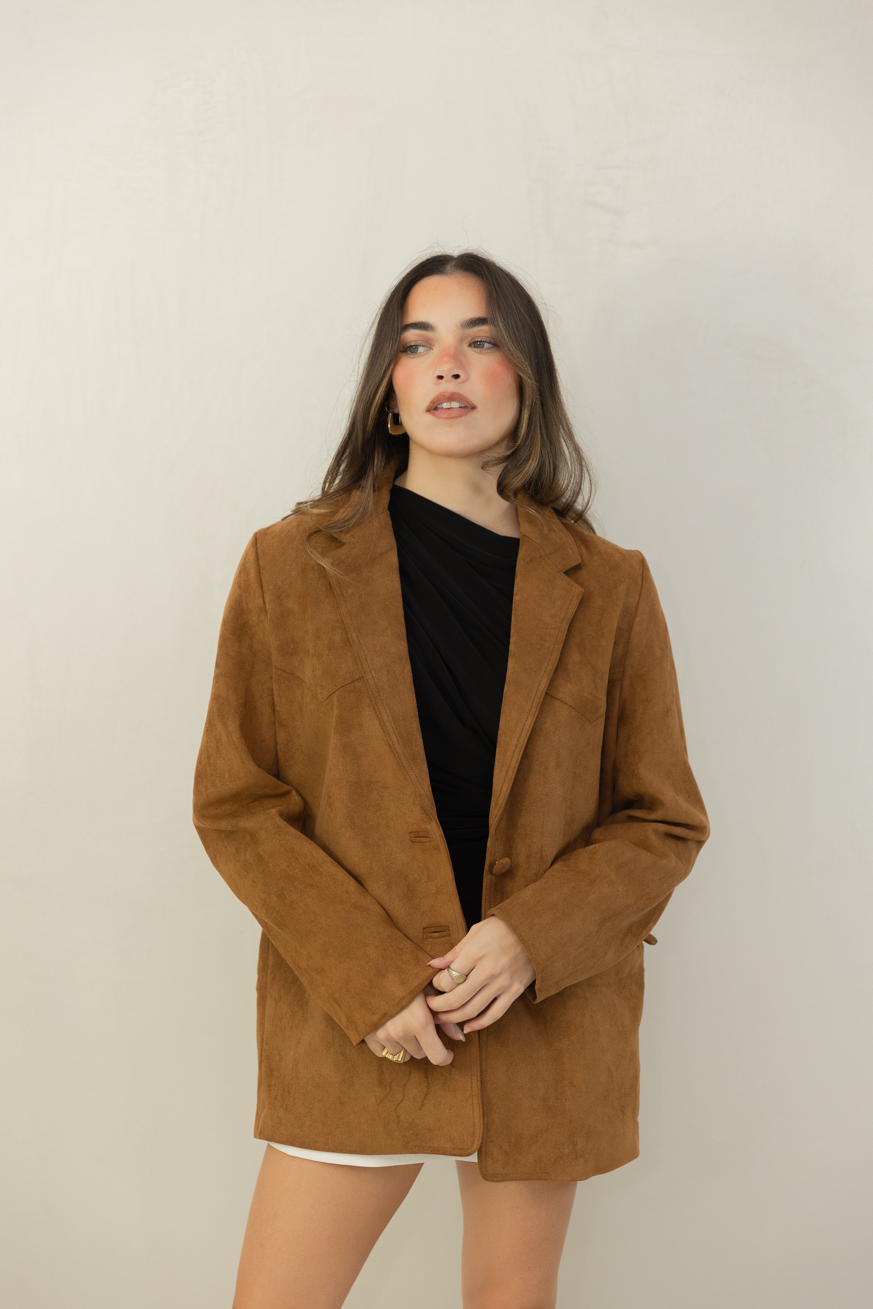 Suede Camel Blazer