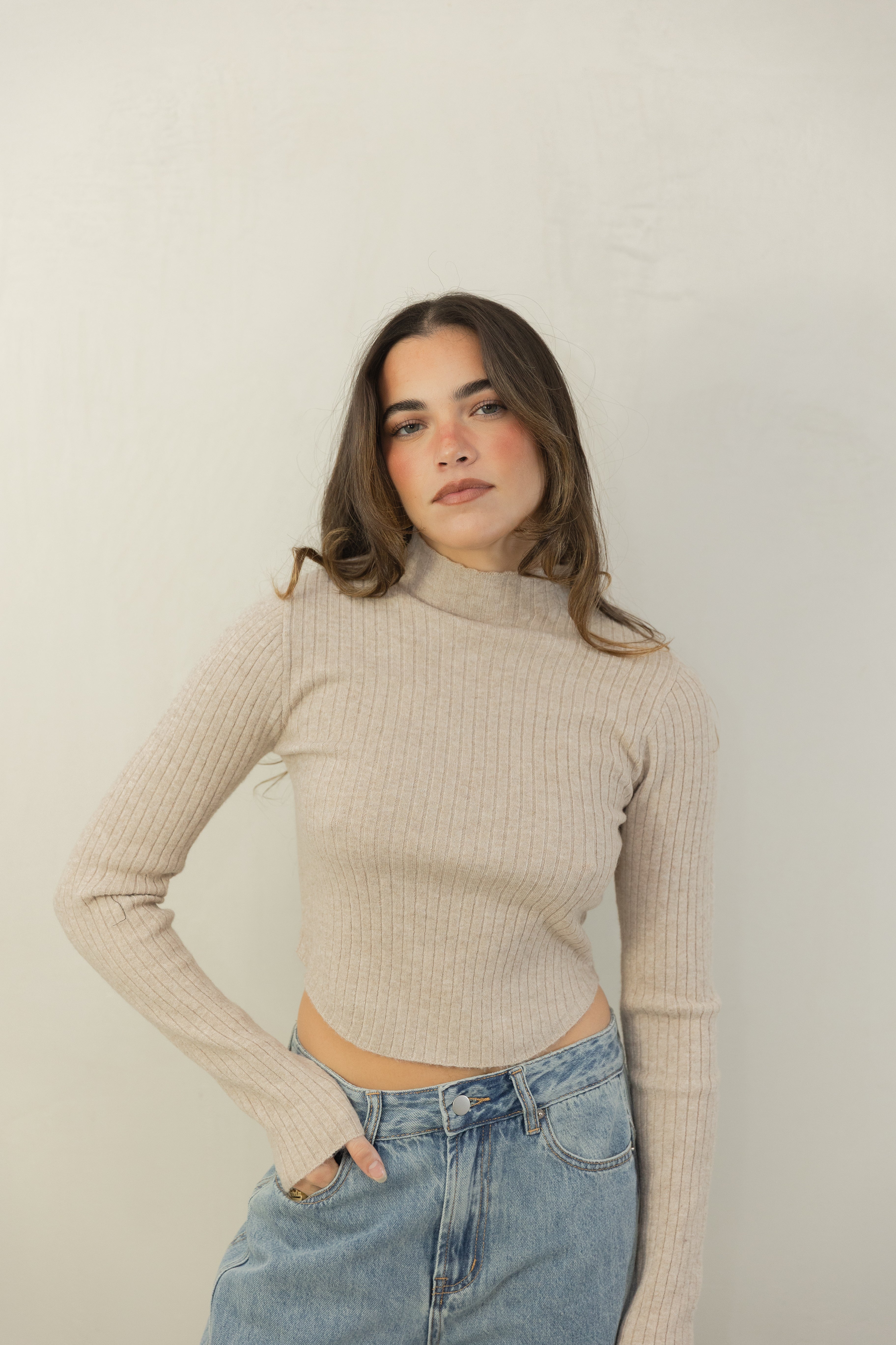 Mock Neck Top