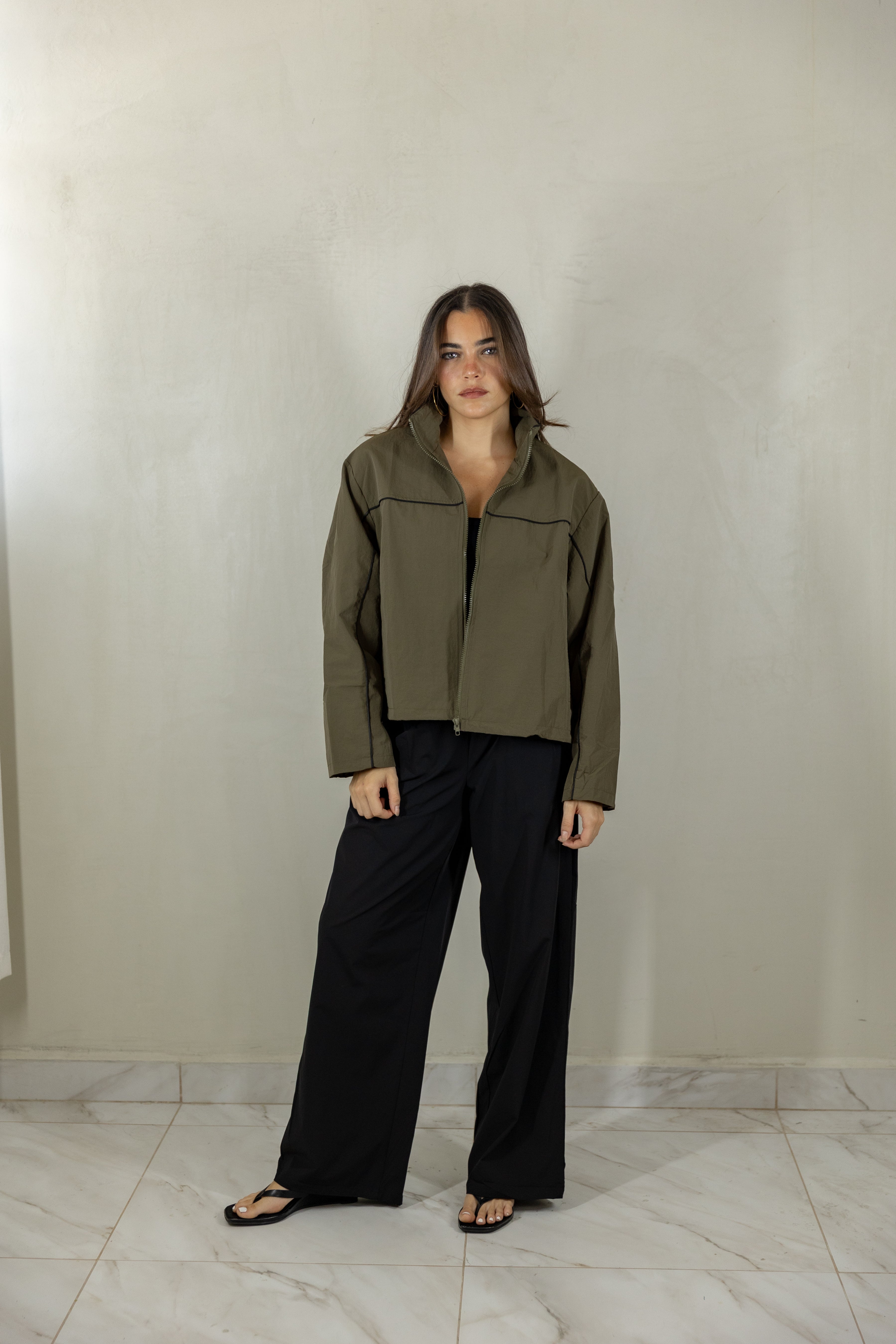 Olive Black Jacket