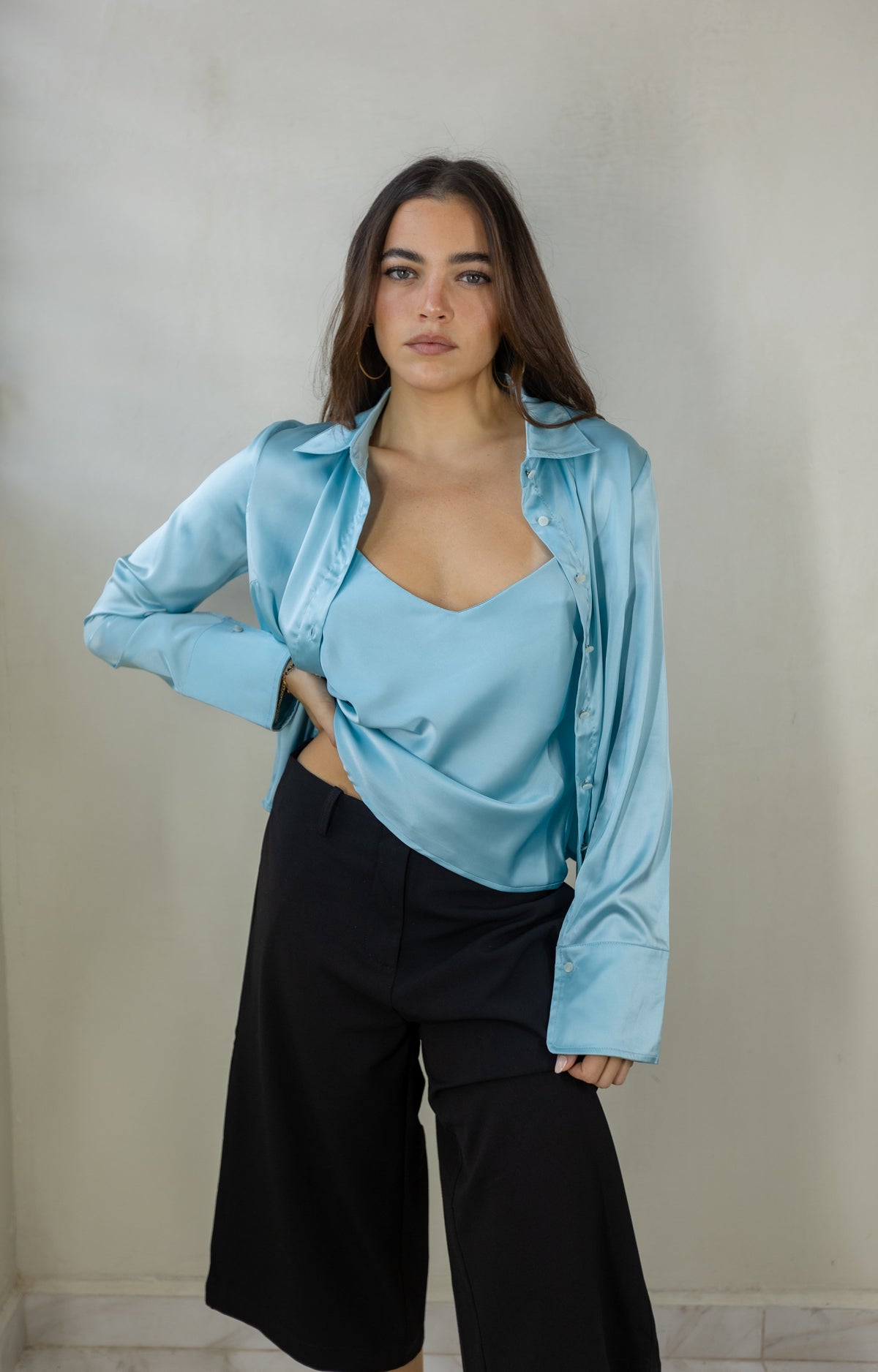 Button Up & Tank Top Set