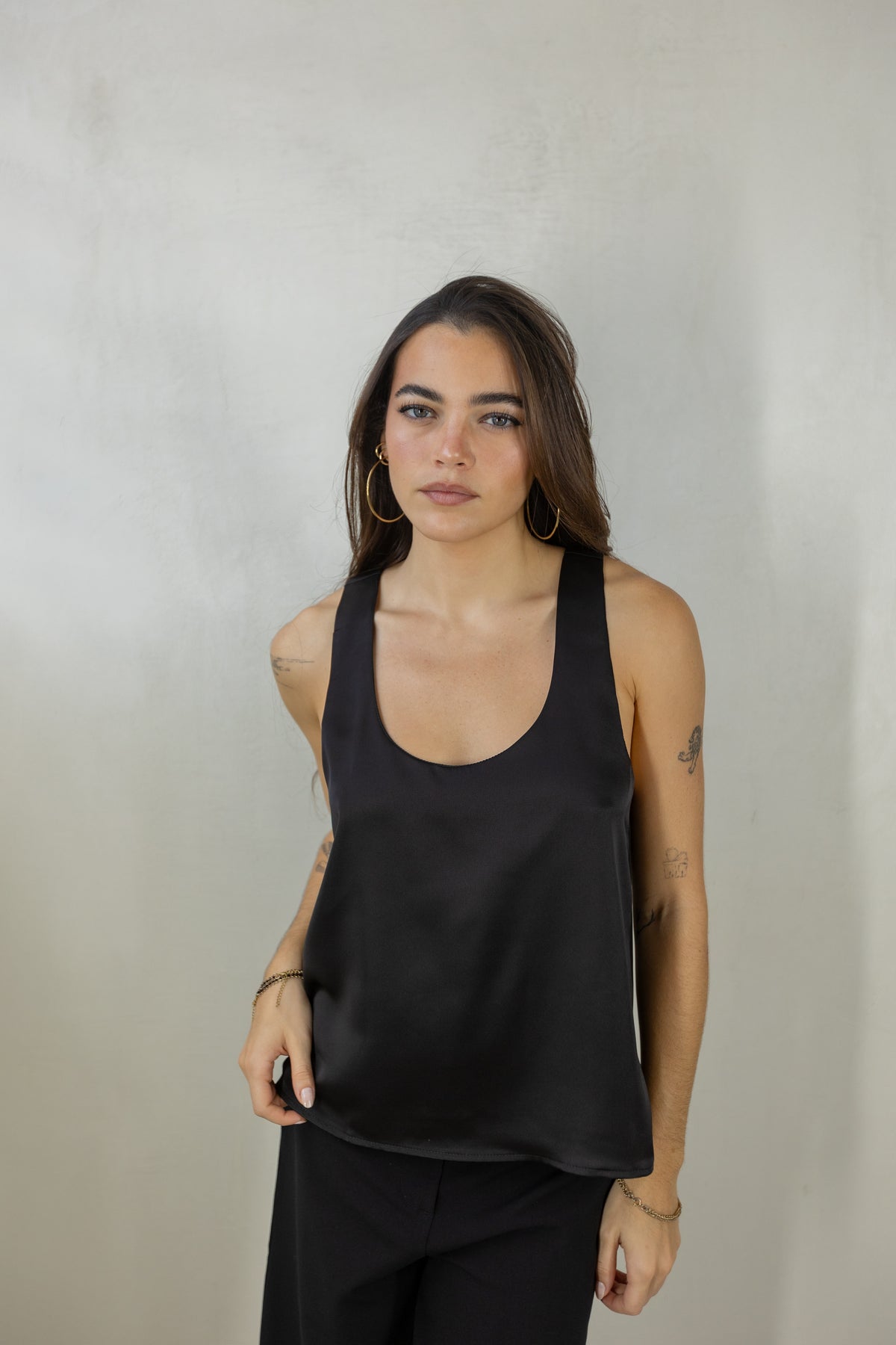 Black Racerback Top