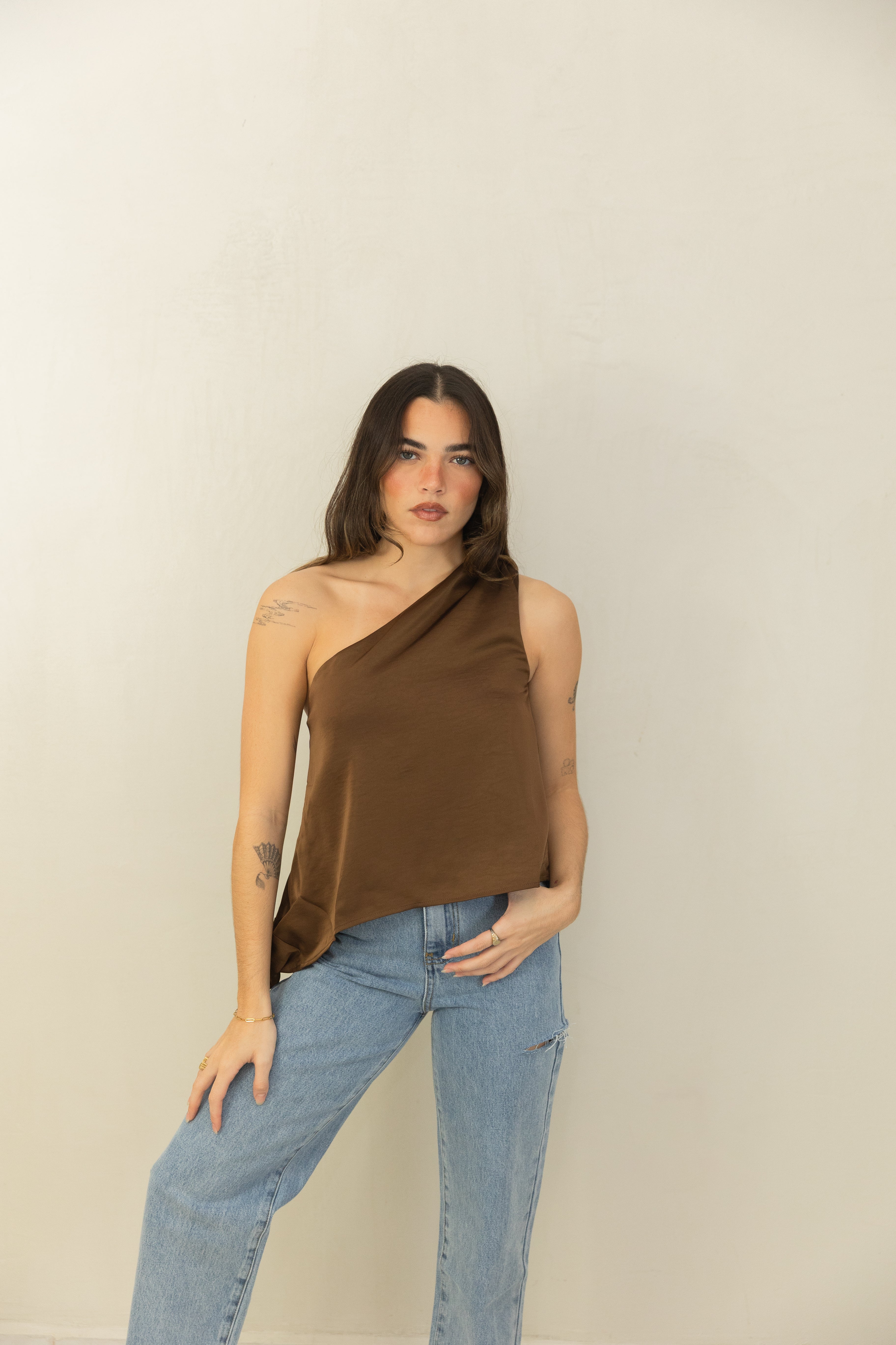 Satin Knot Top