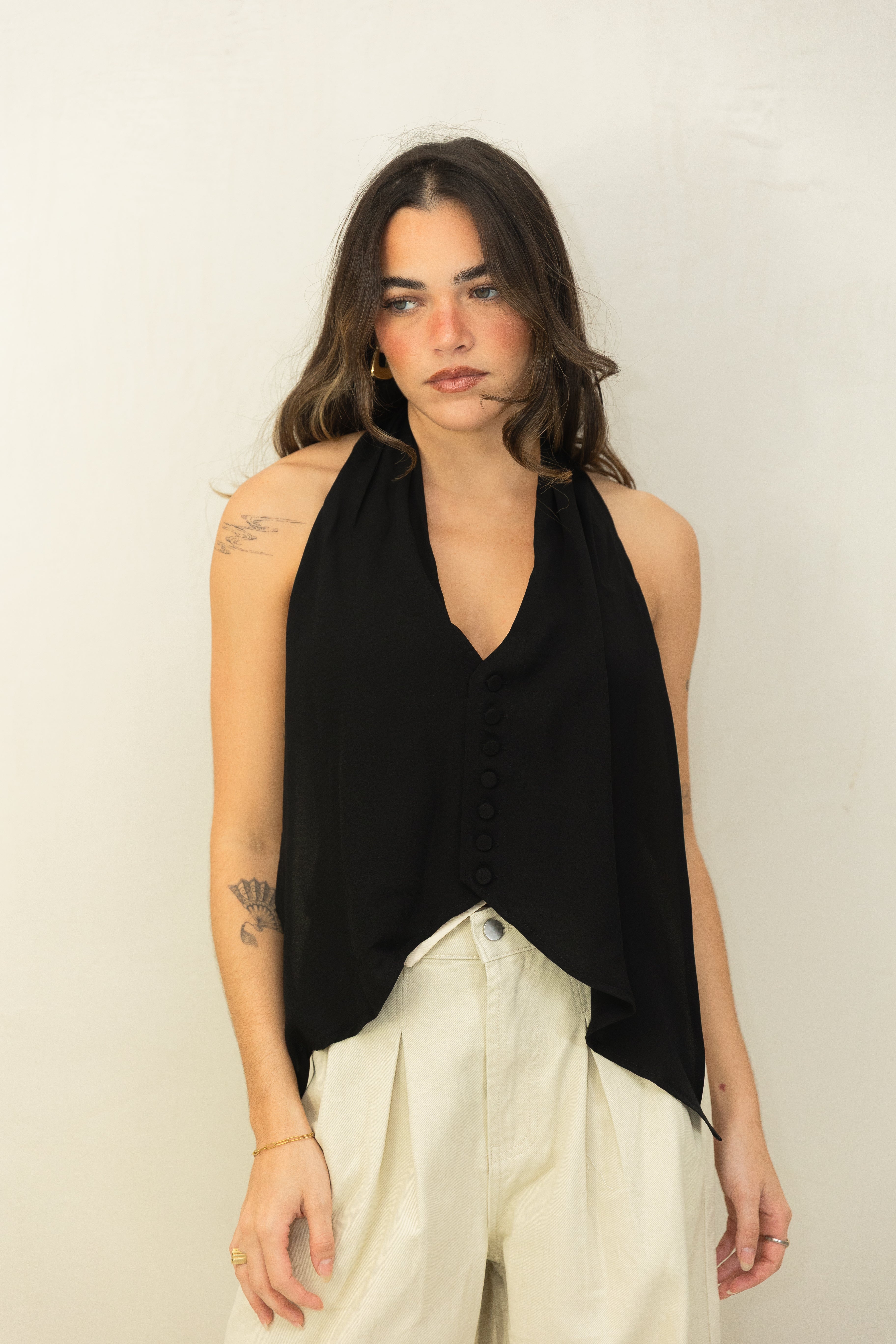 Contrast Vest Top