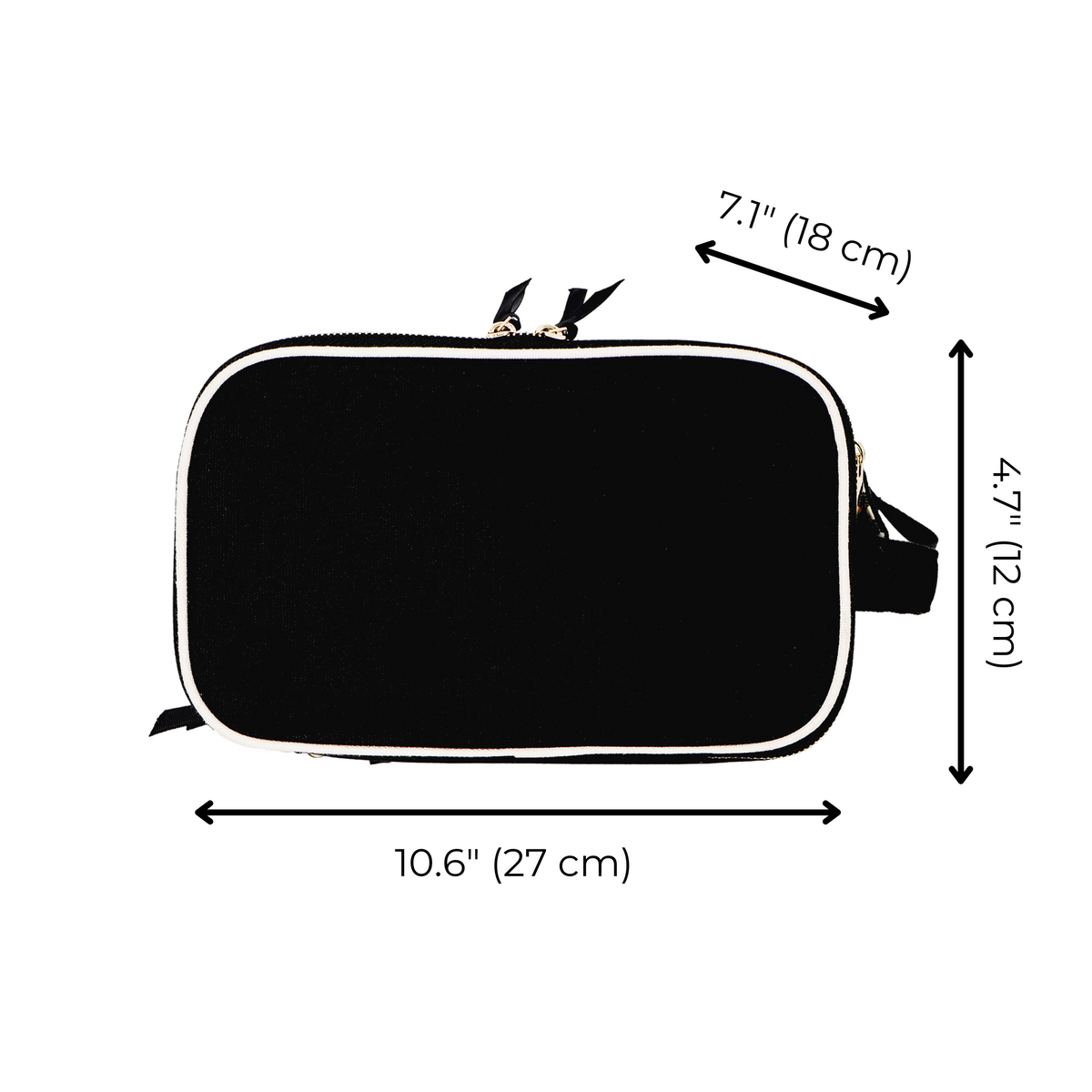 Triple Beauty & Toiletry Organizer Black