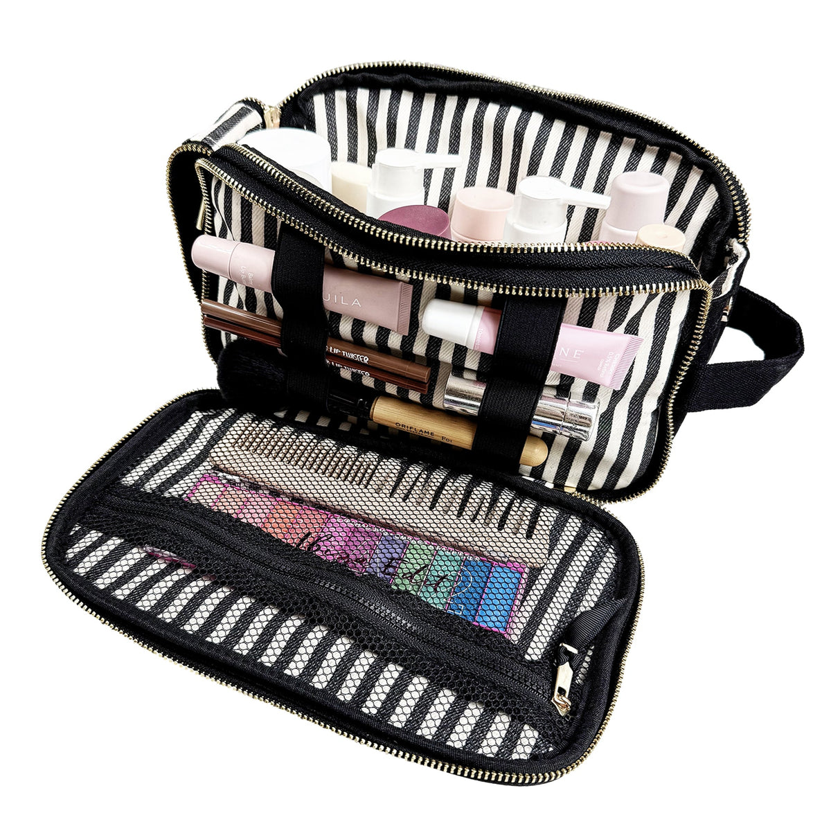 Triple Beauty & Toiletry Organizer Black