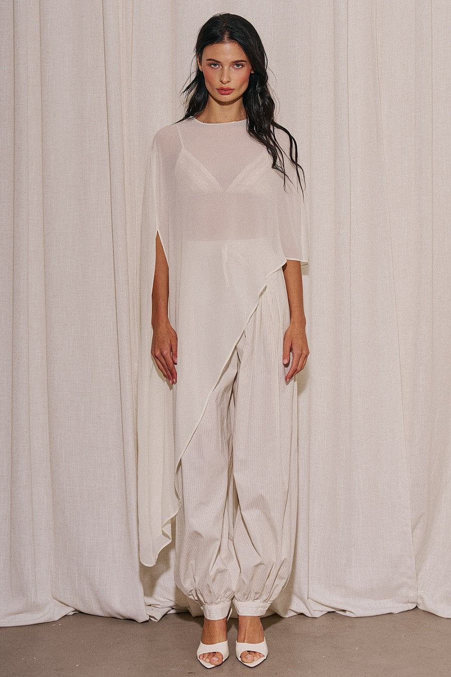 Stripe Balloon Pants