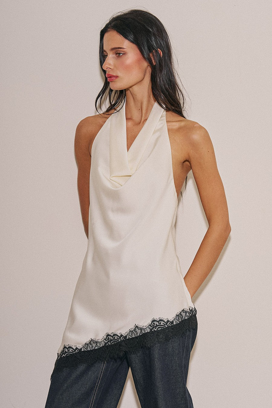 Cloud Lace Halter Top