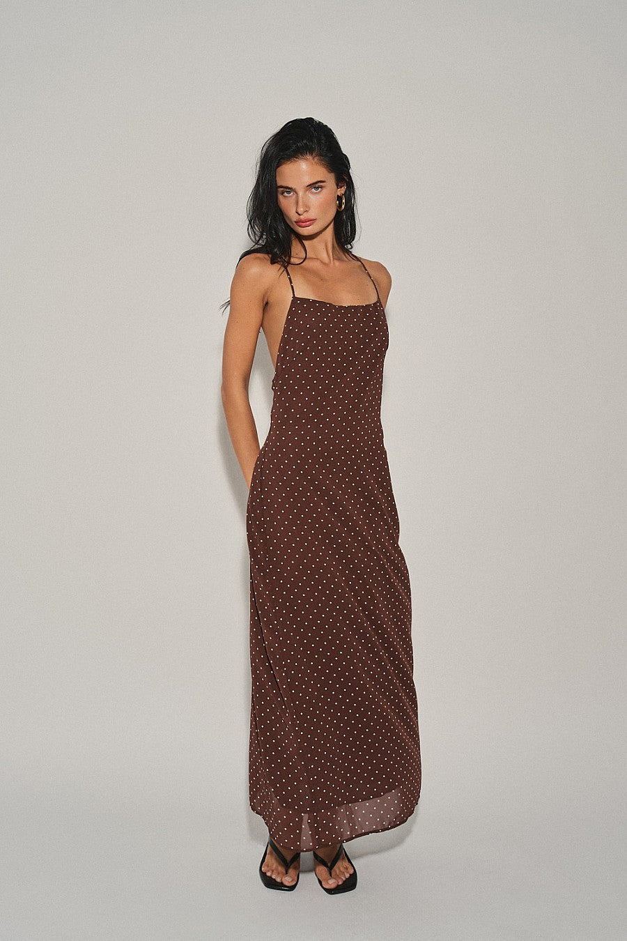 Chocolate Polka Dress