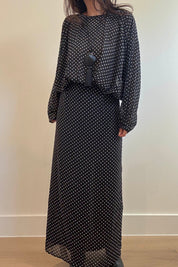 Sheer Polka Dot Dress