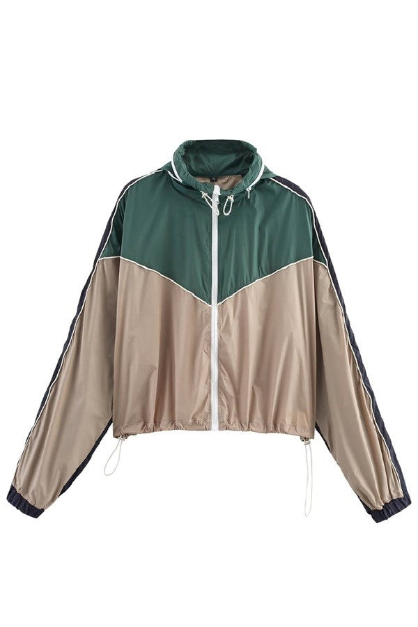Colorblock Short Jacket