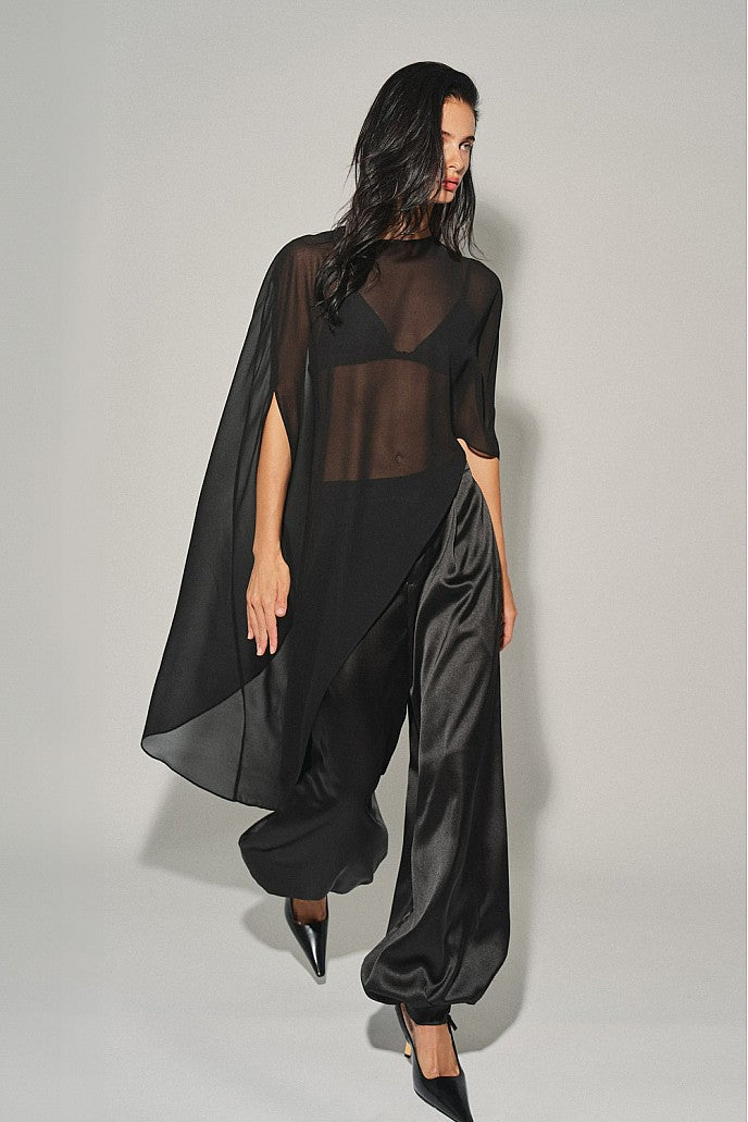 Sheer Cape Top