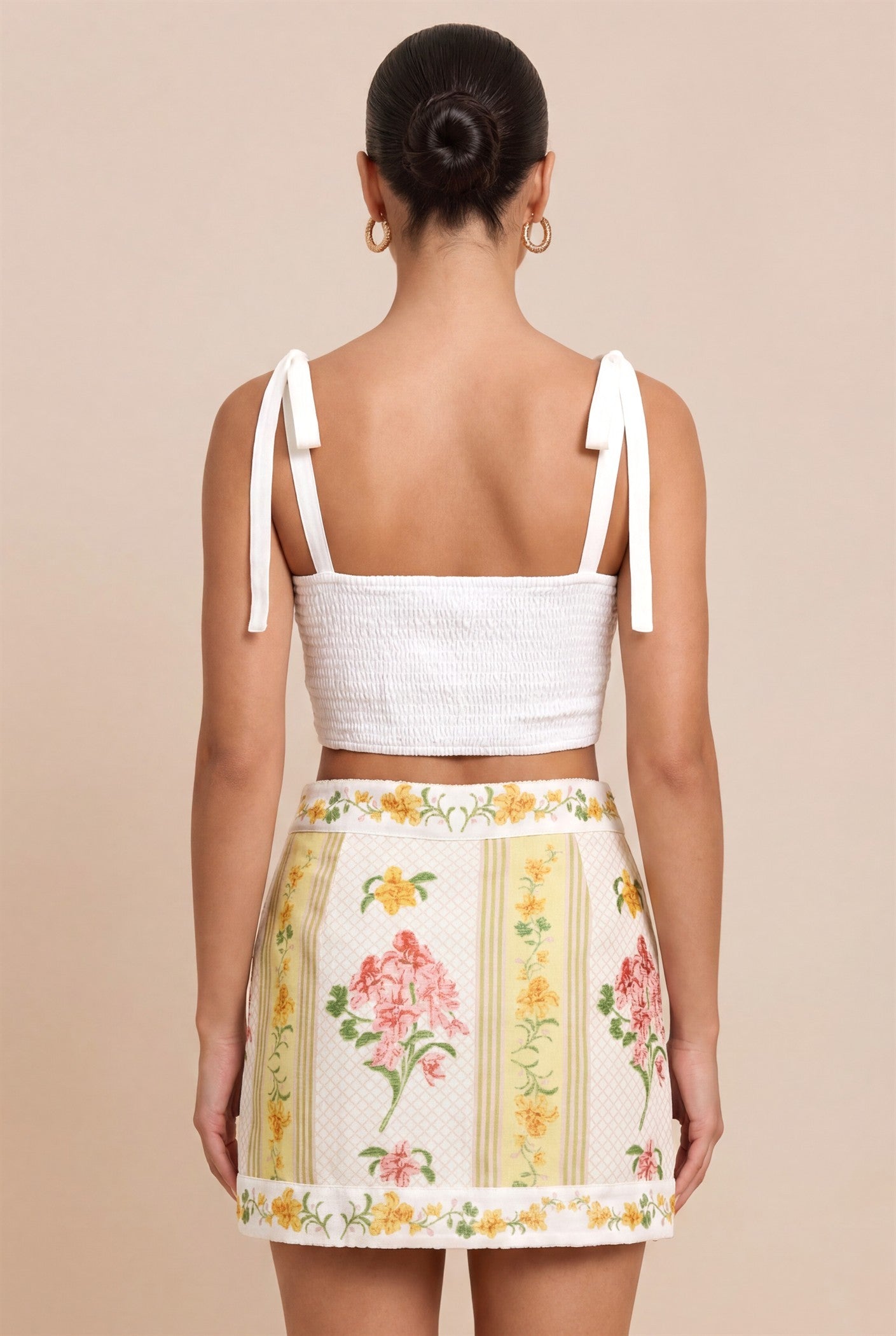 Vintage Floral Skirt Set — Multi