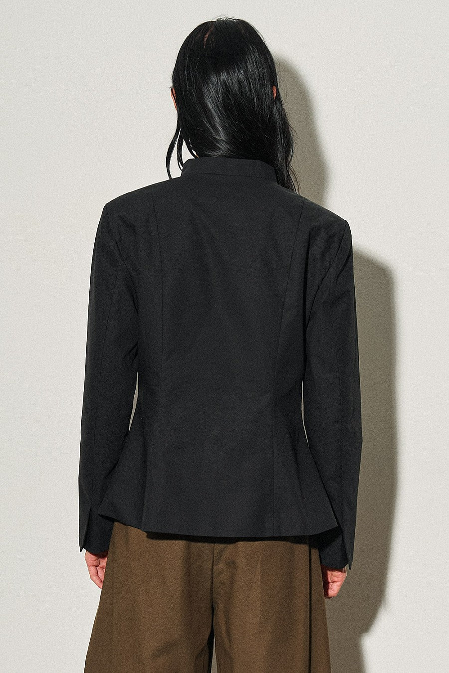 Frog Clasp Blazer — Black
