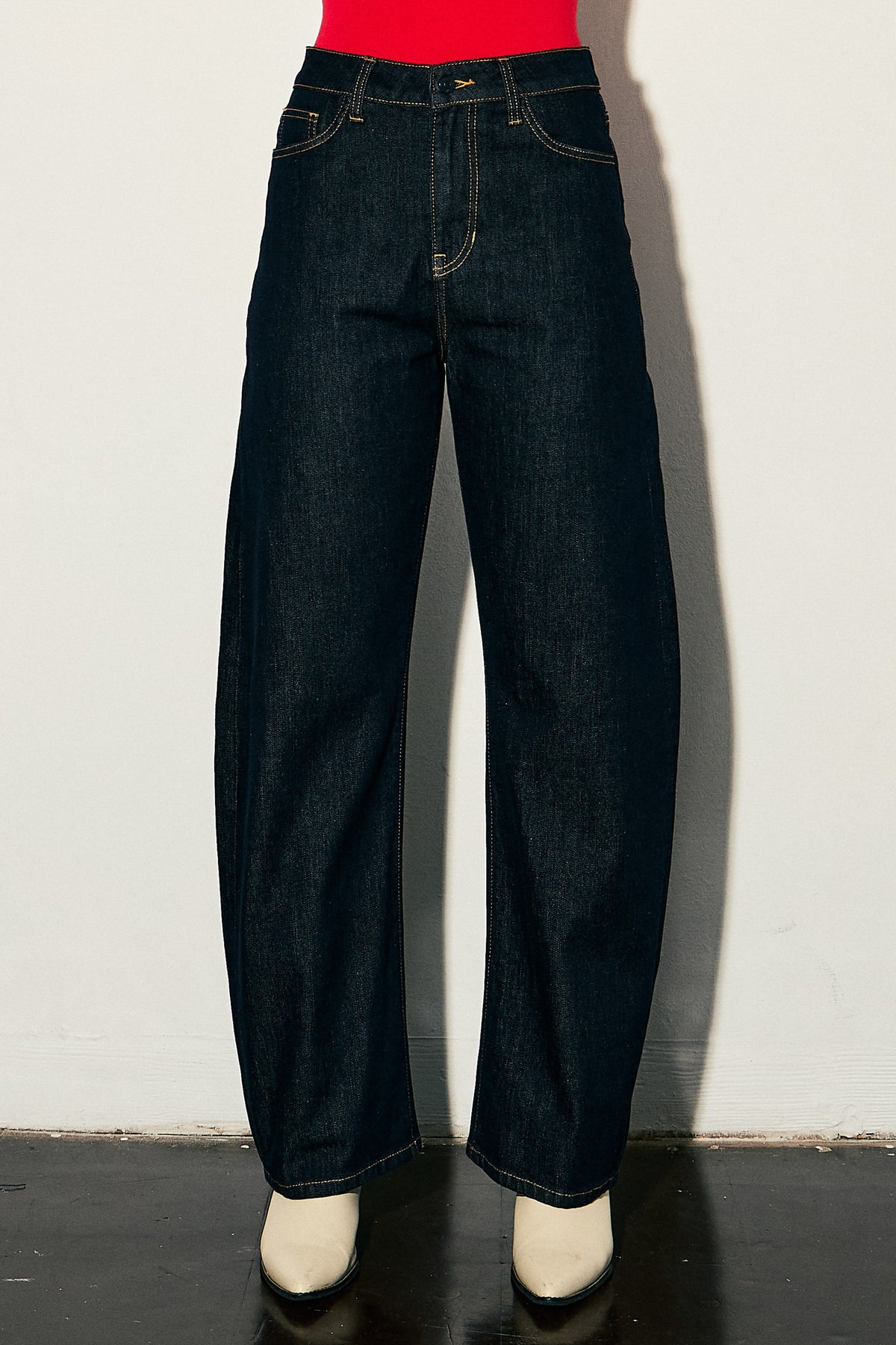 Dark Barrel Jean — Indigo