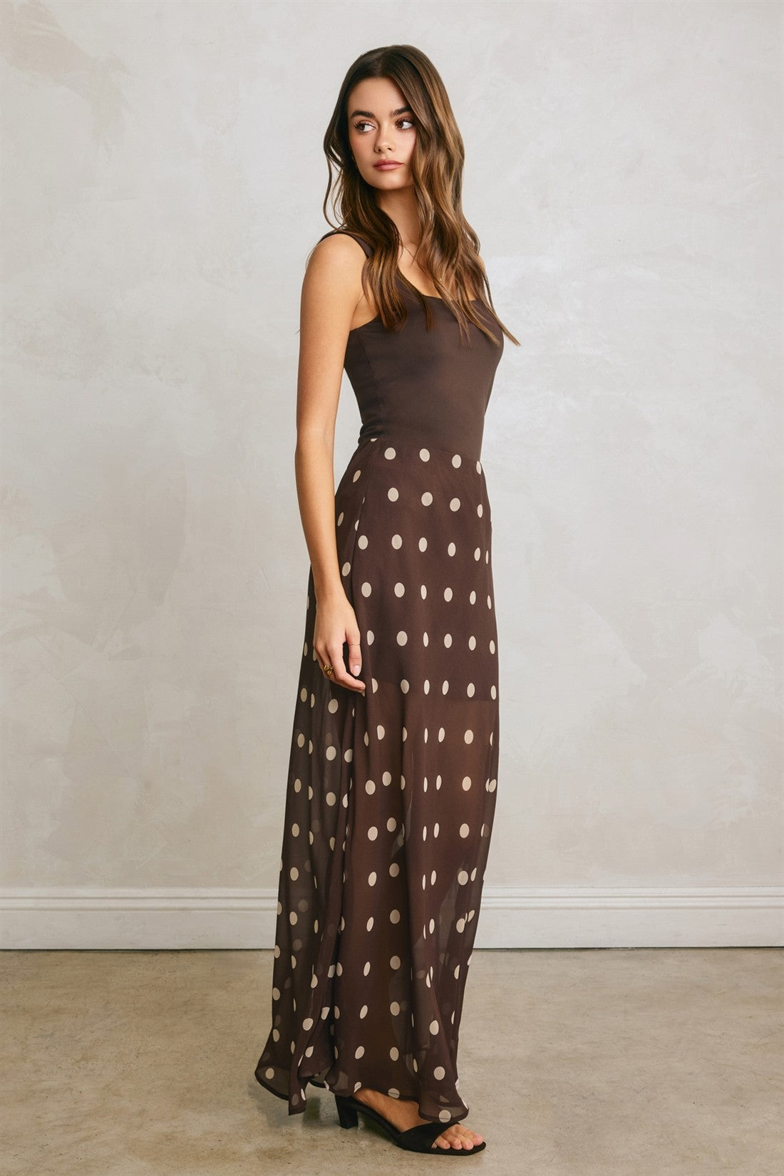 Chocolate Polka Skirt